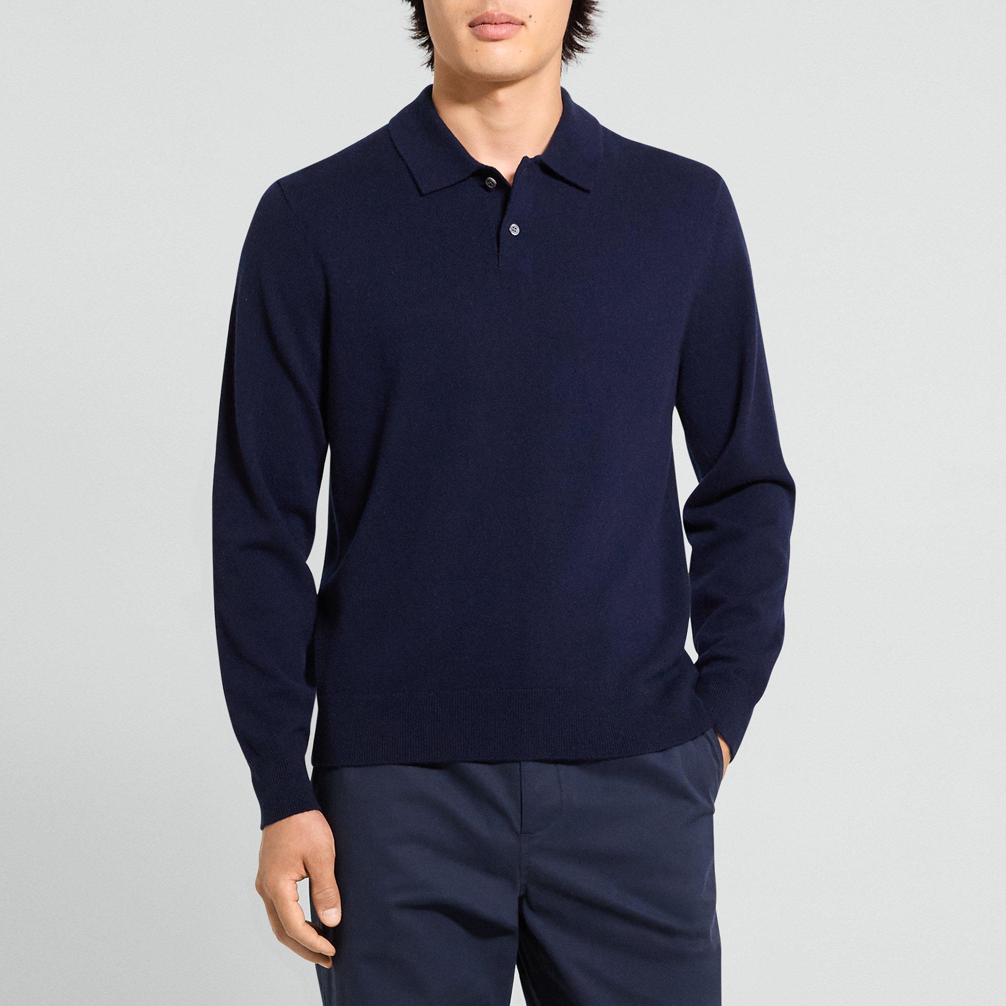 Goris Long-Sleeve Polo Shirt in Cashmere