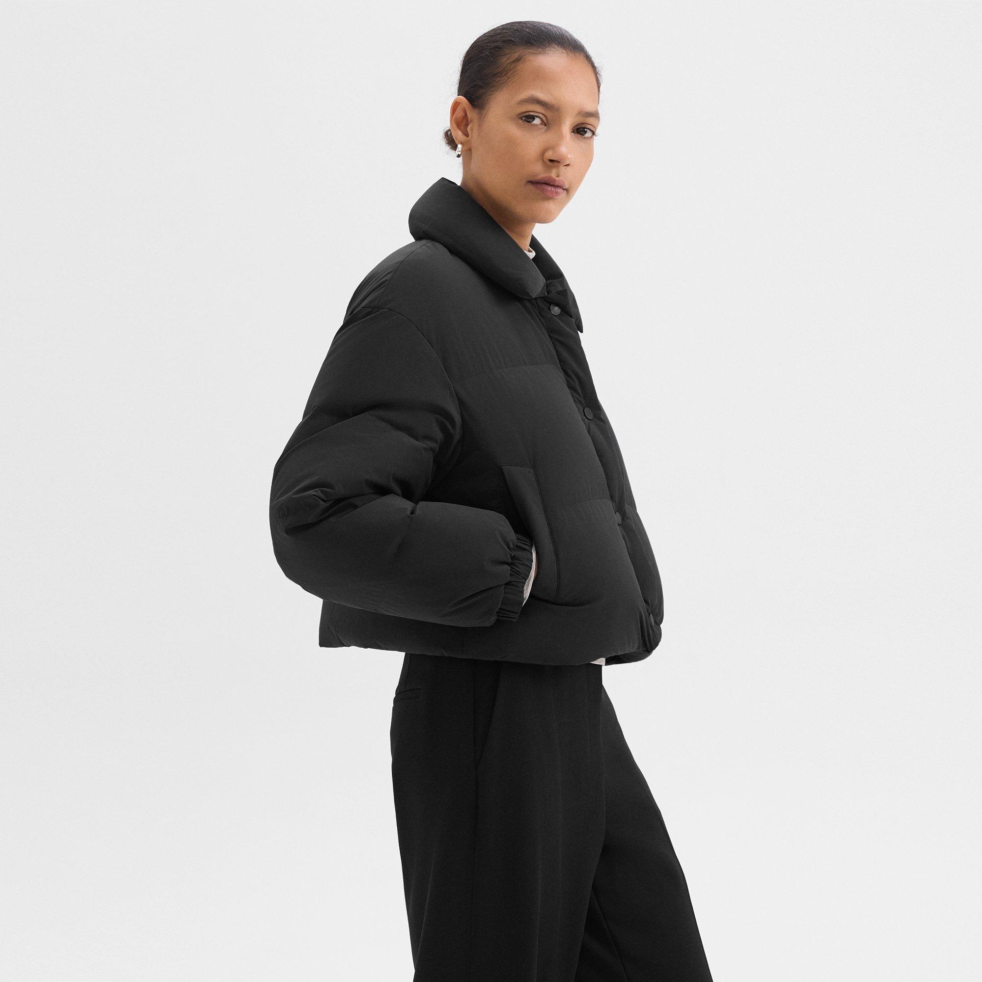 Cheap cropped puffer jacket best sale