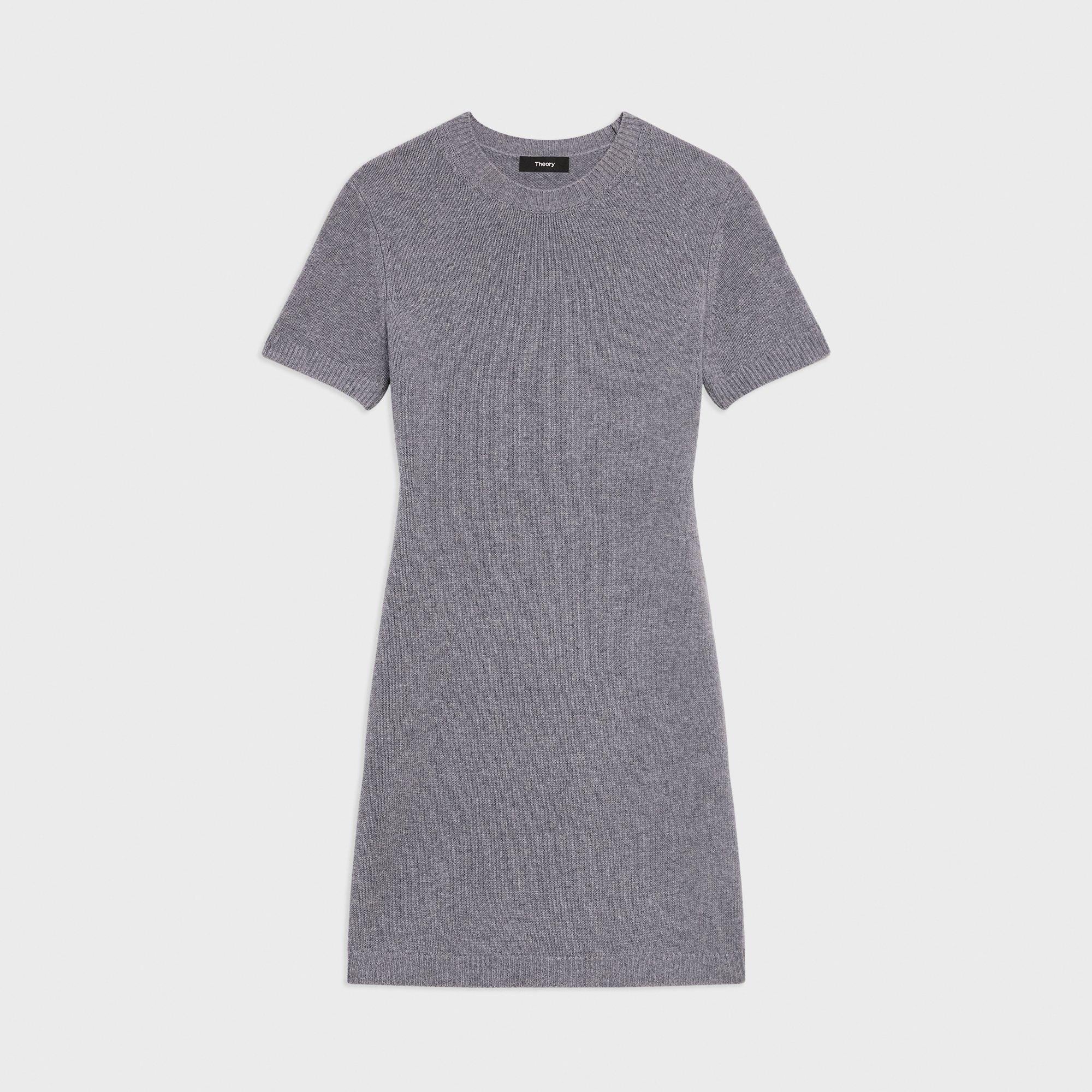 Felted Wool-Cashmere Mini Sweater Dress | Theory