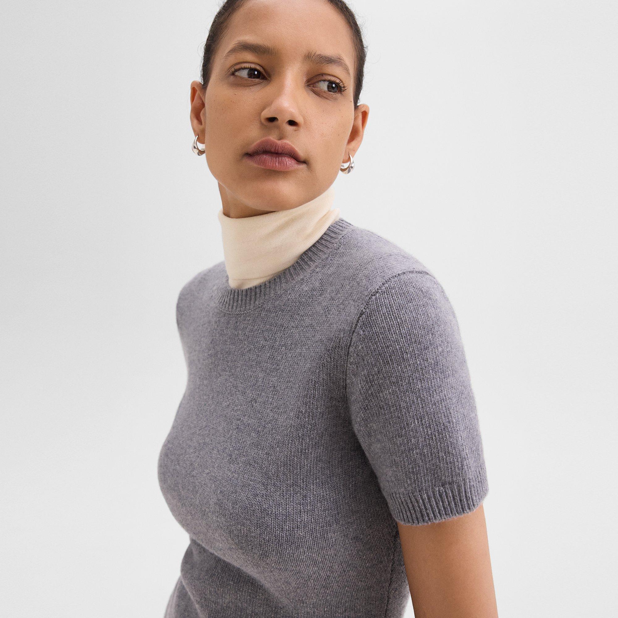 Mini Sweater Dress in Felted Wool-Cashmere