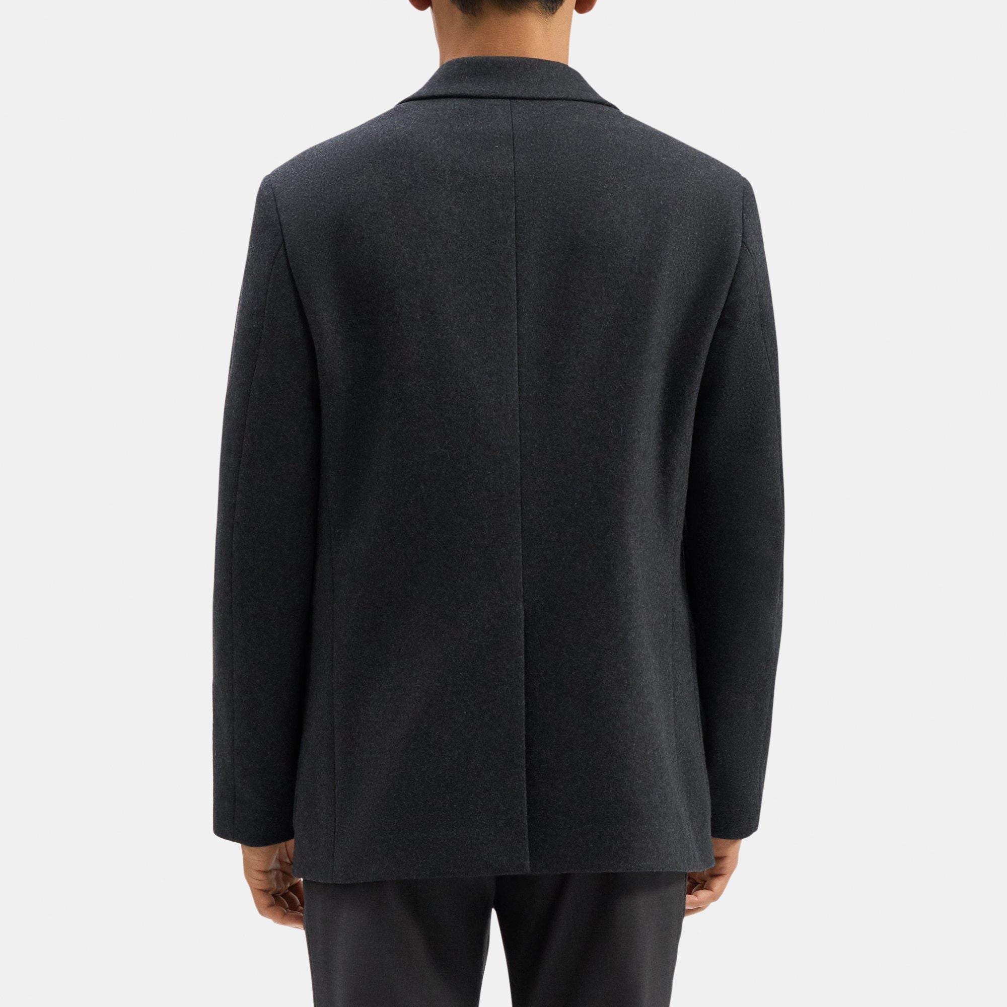 Overcoat Blazer in Wool Melton
