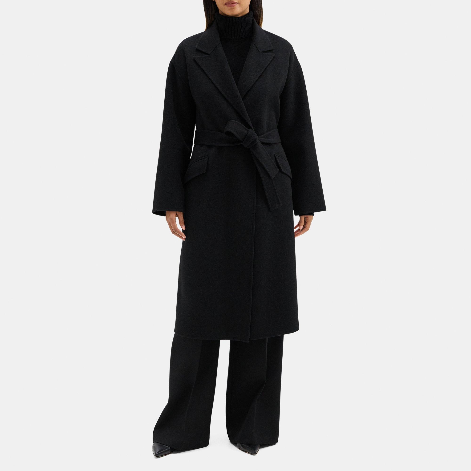 Robe Coat in Double-Face Wool-Cashmere