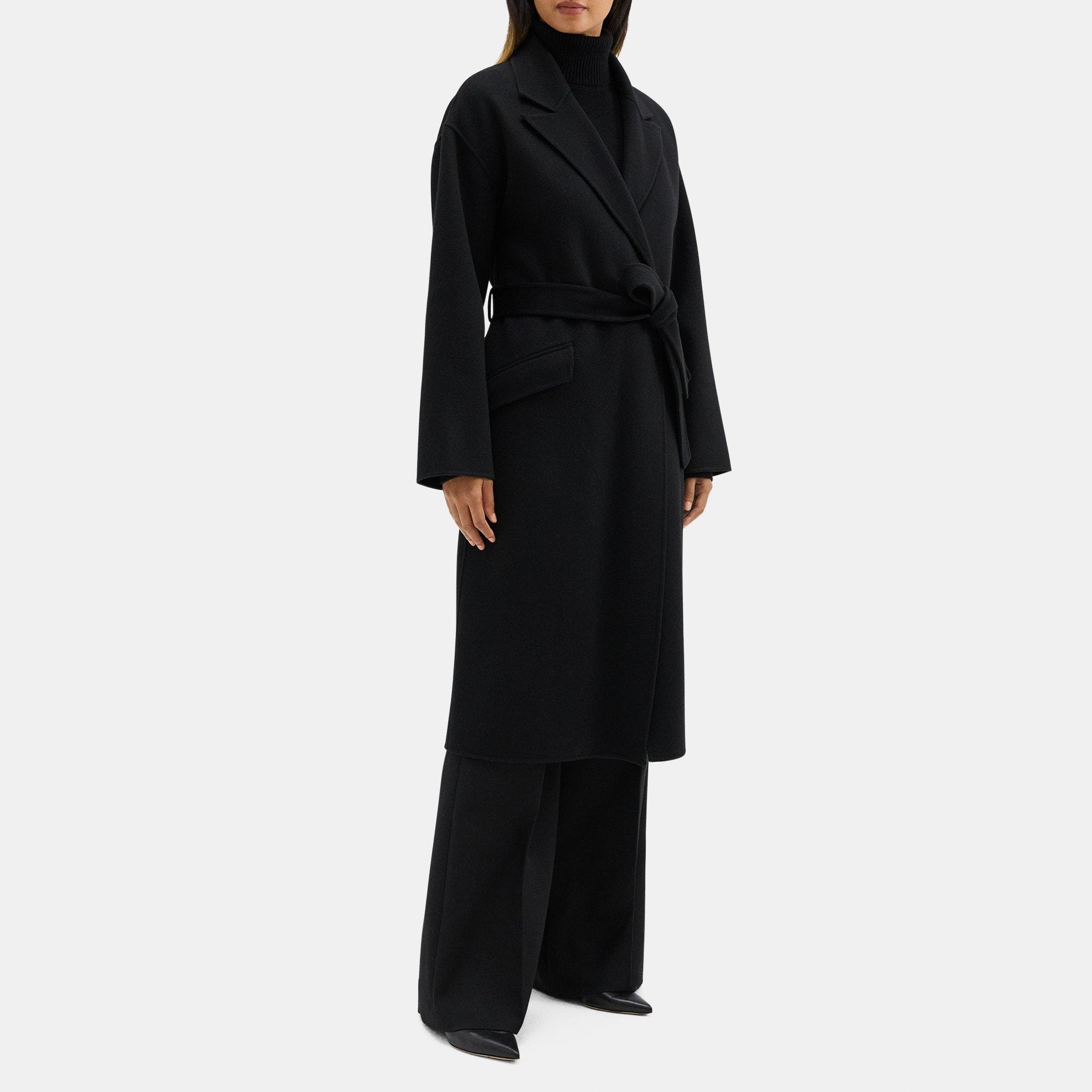 Robe Coat in Double-Face Wool-Cashmere
