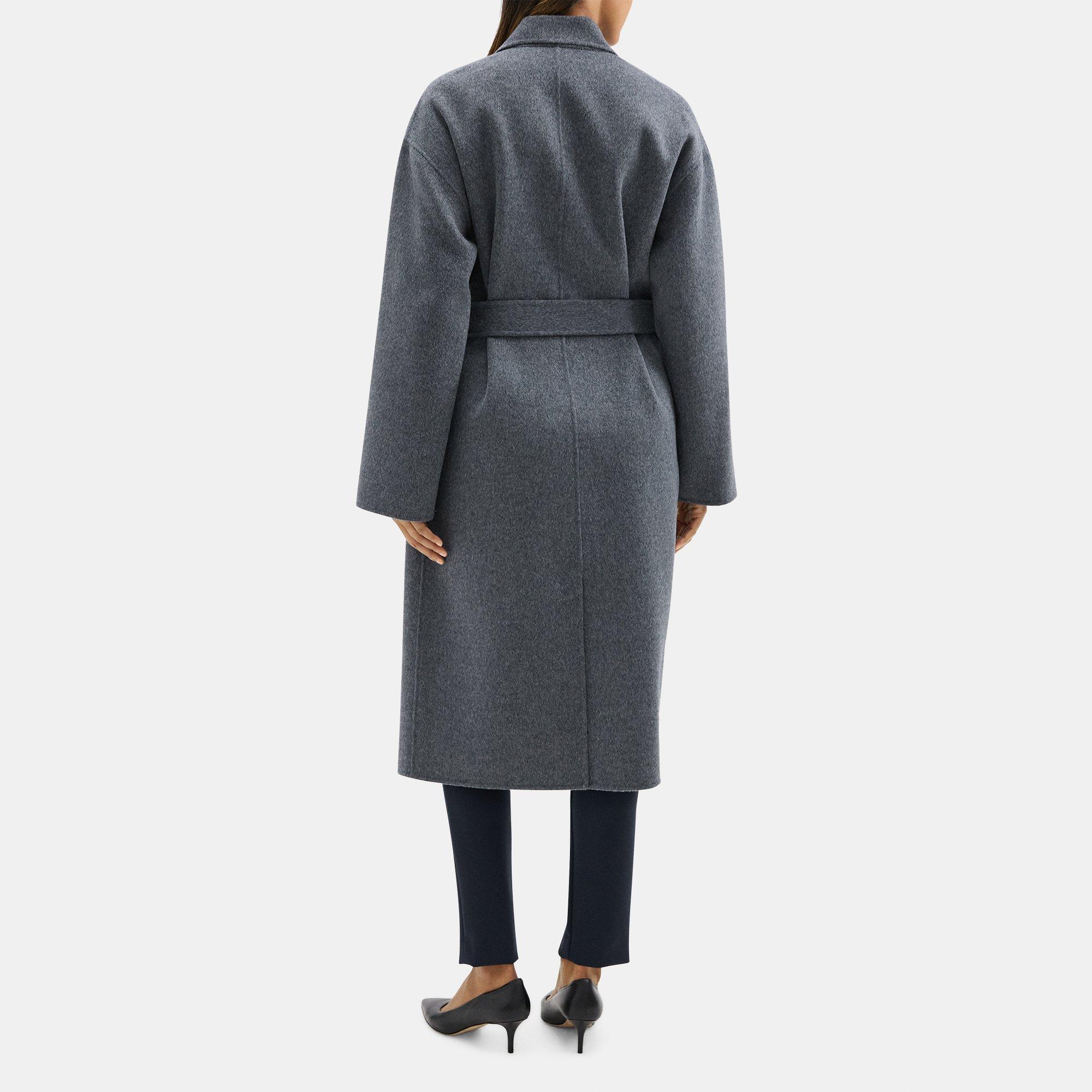 Robe Coat in Double-Face Wool-Cashmere