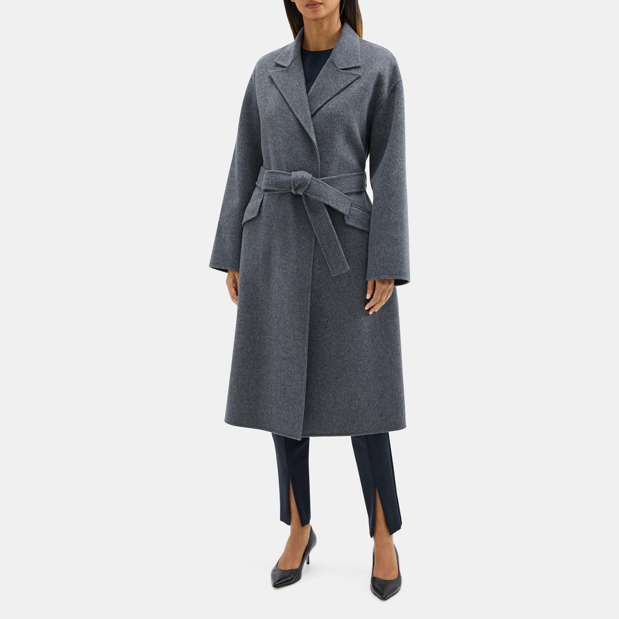 Robe Coat in Double-Face Wool-Cashmere