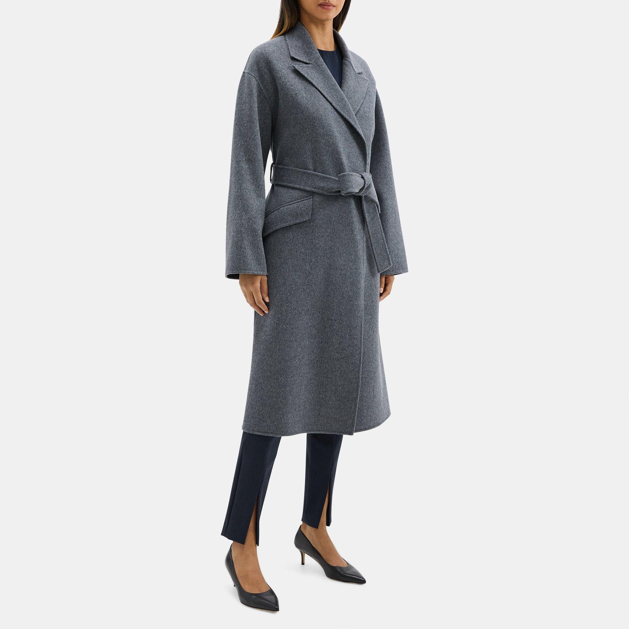 Robe Coat in Double-Face Wool-Cashmere