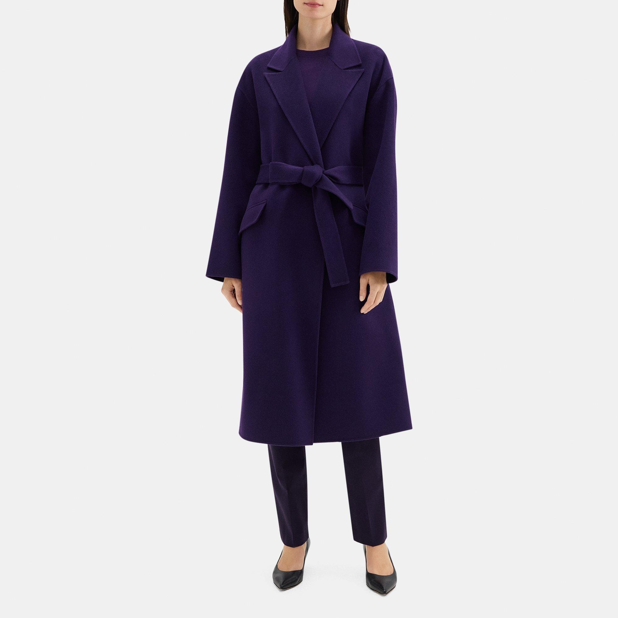 Robe Coat in Double-Face Wool-Cashmere