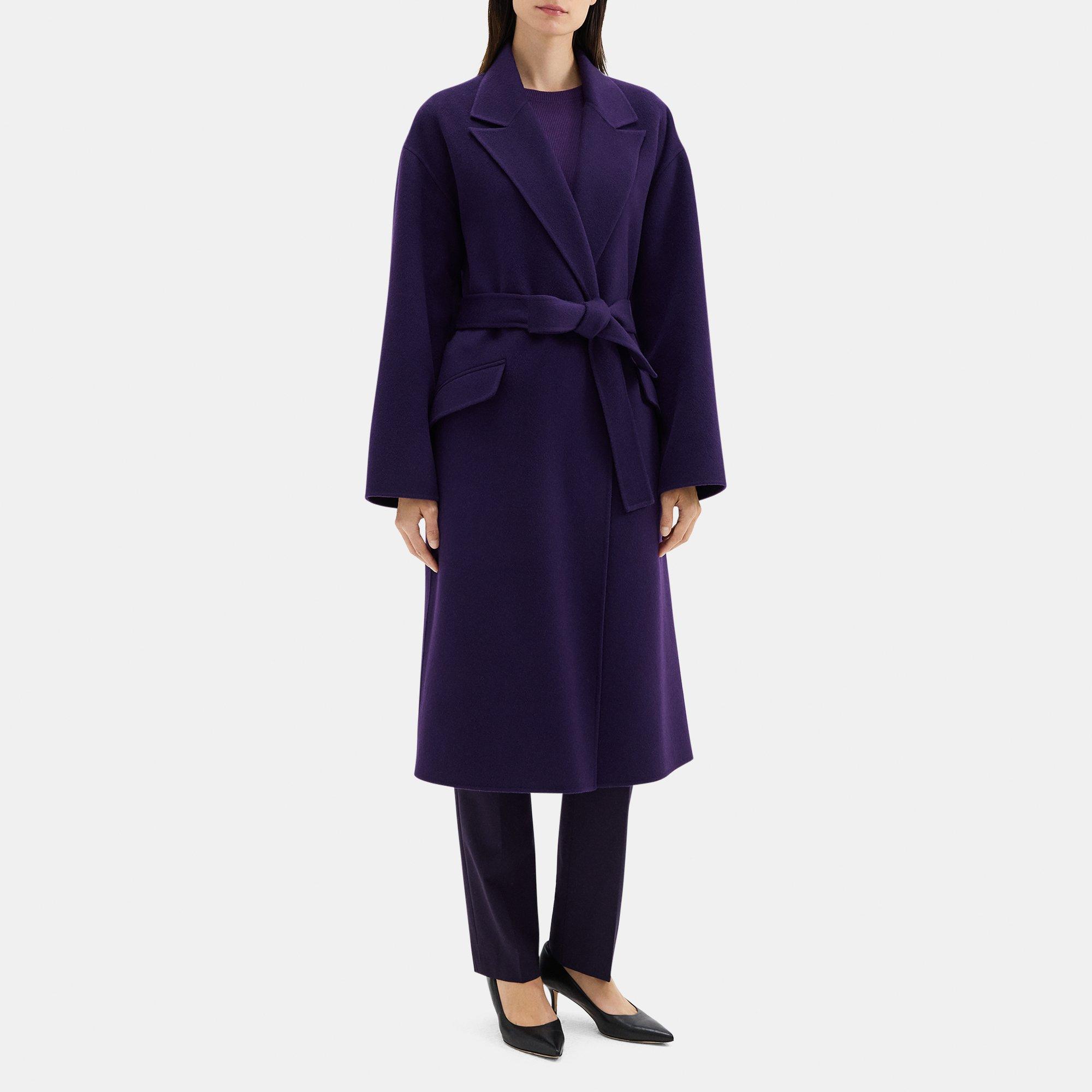 Robe Coat in Double-Face Wool-Cashmere