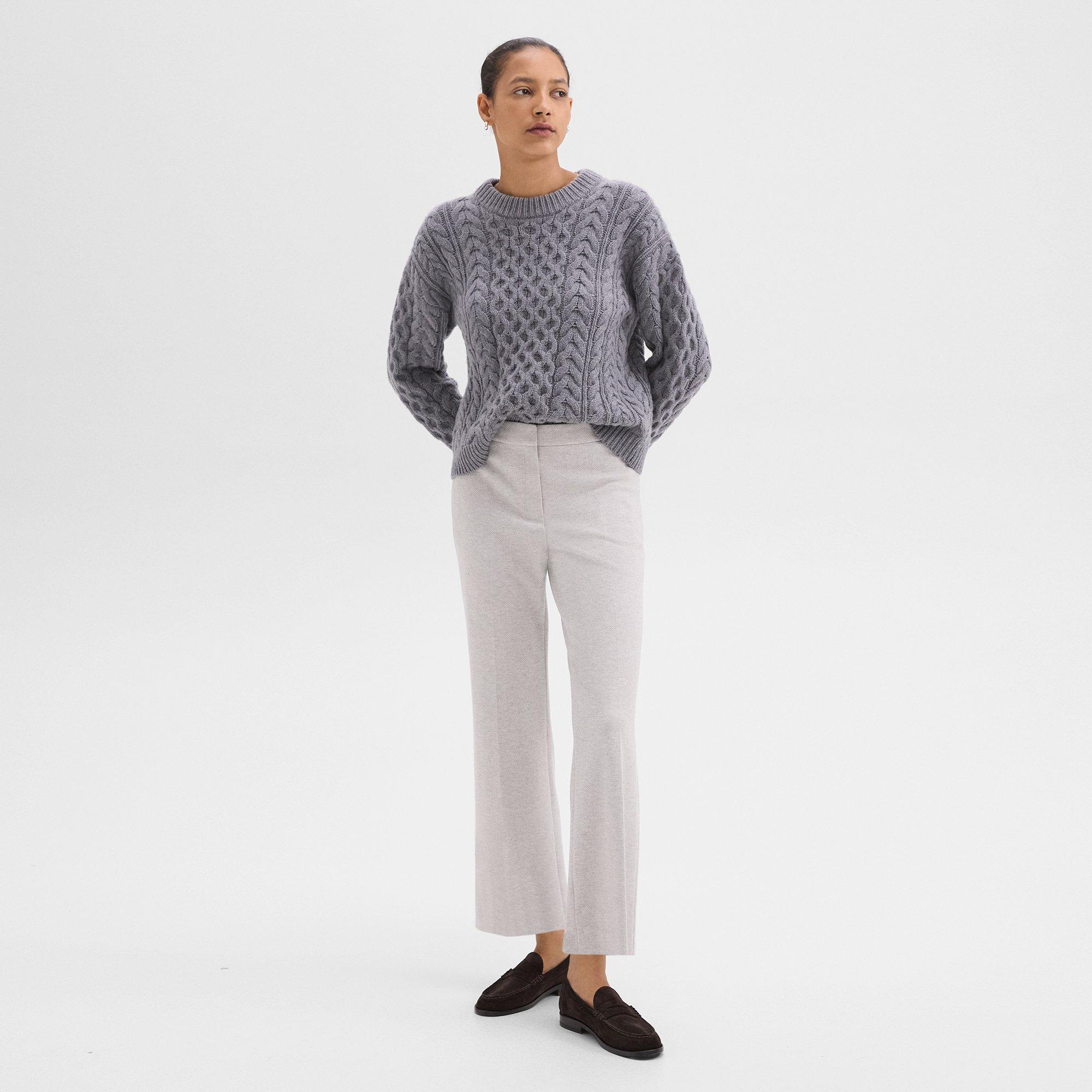 Kick Pant in Herringbone Knit