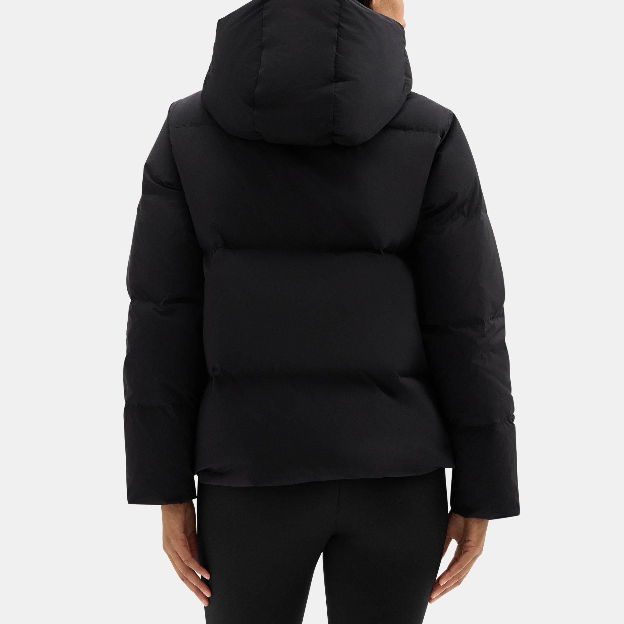 Hooded Puffer Jacket in City Poly