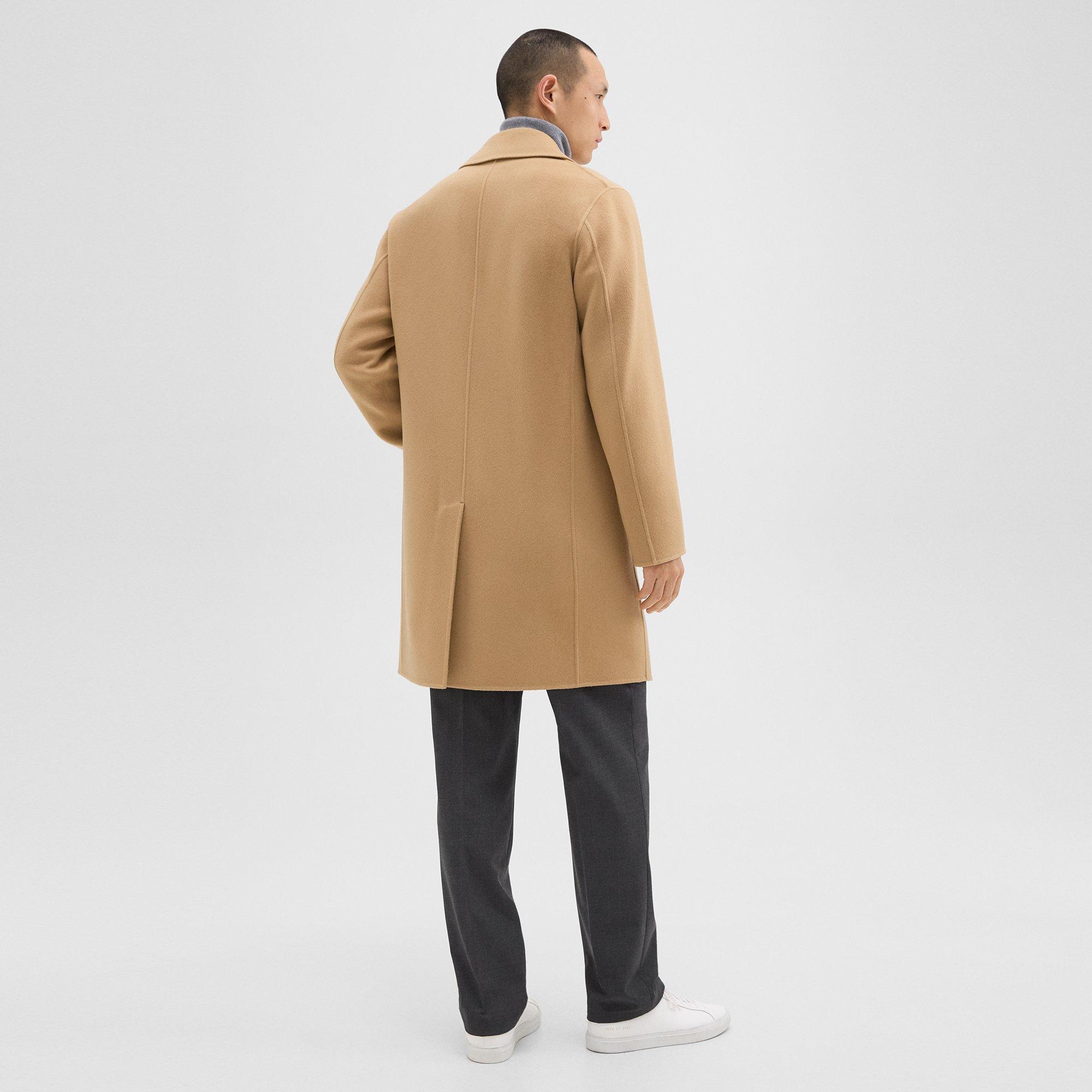 Double-Breasted Coat in Double-Face Wool-Cashmere