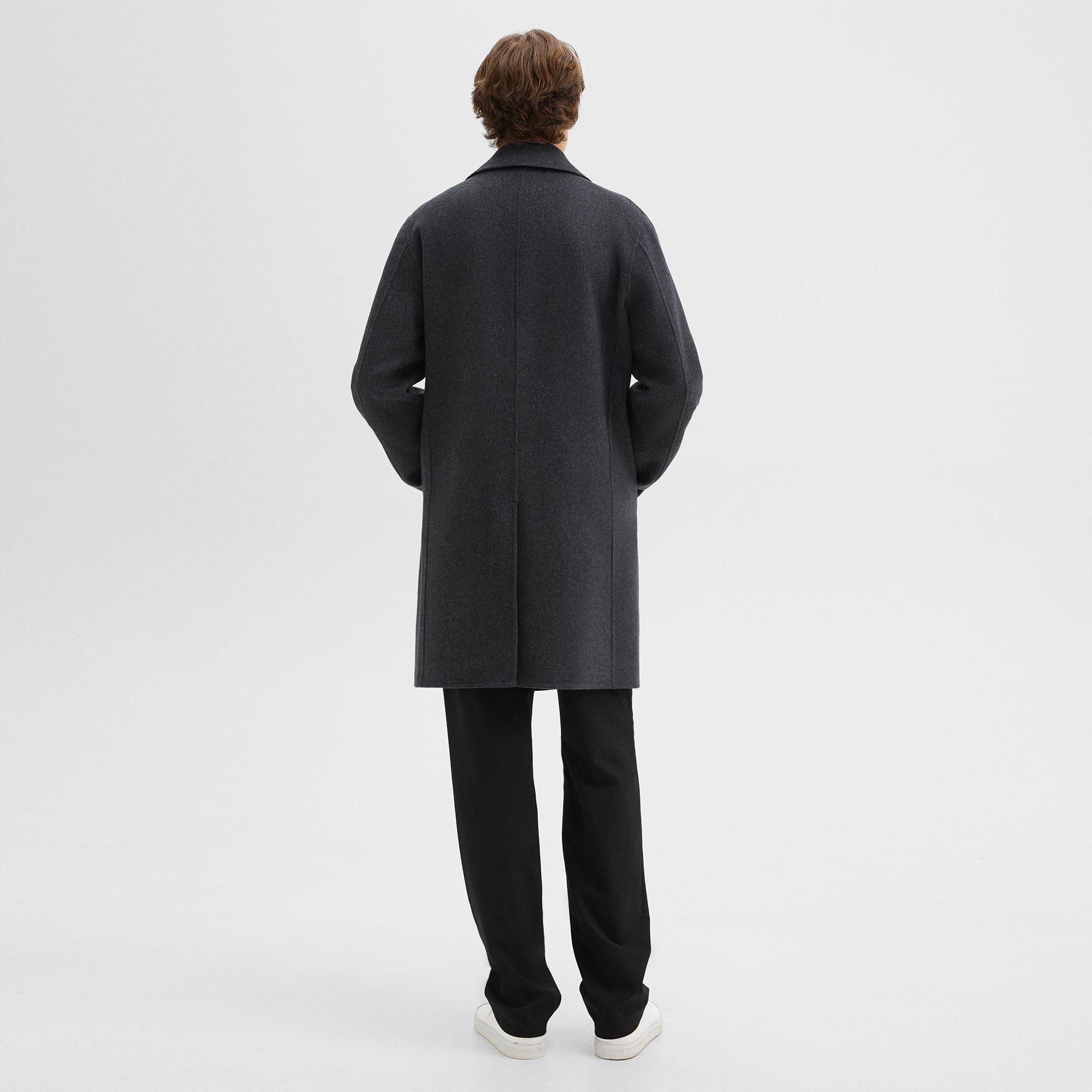 Double-Breasted Coat in Double-Face Wool-Cashmere