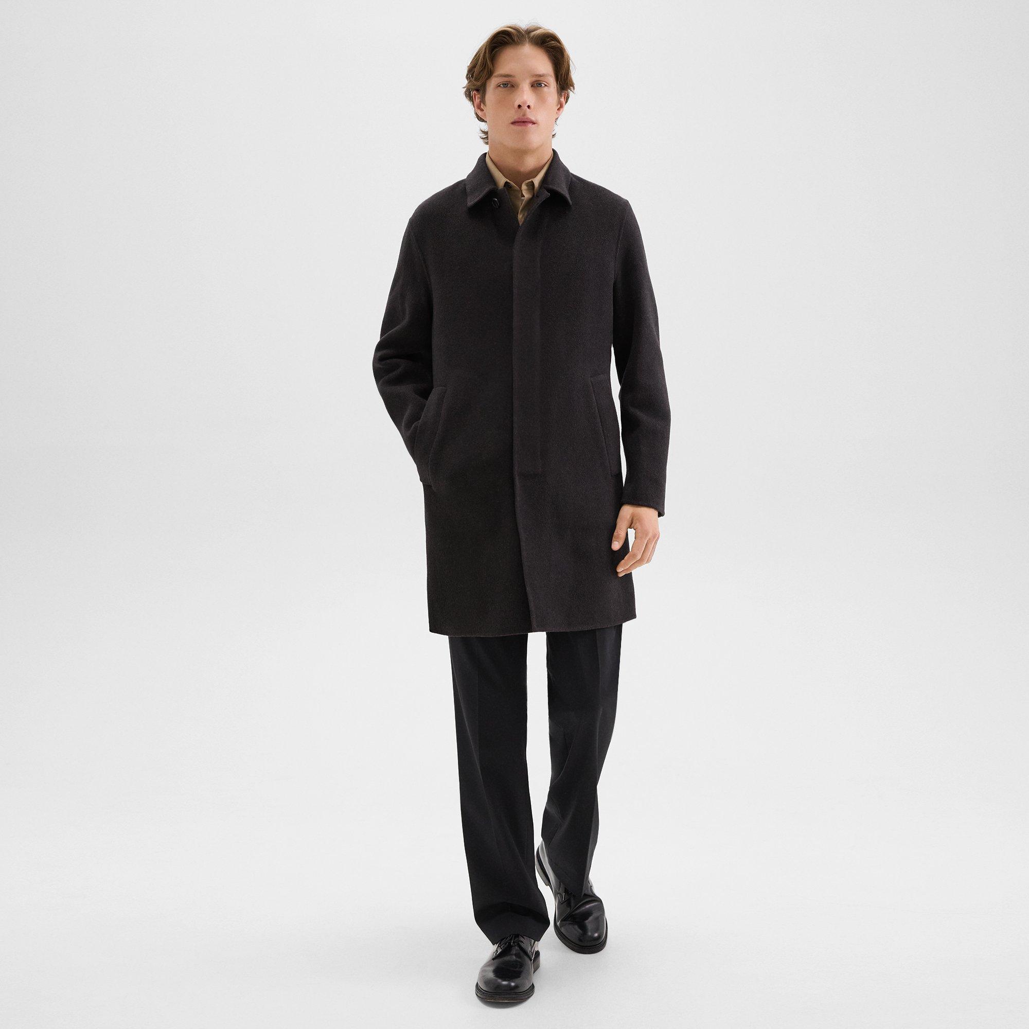 Car Coat in Double-Face Wool-Cashmere