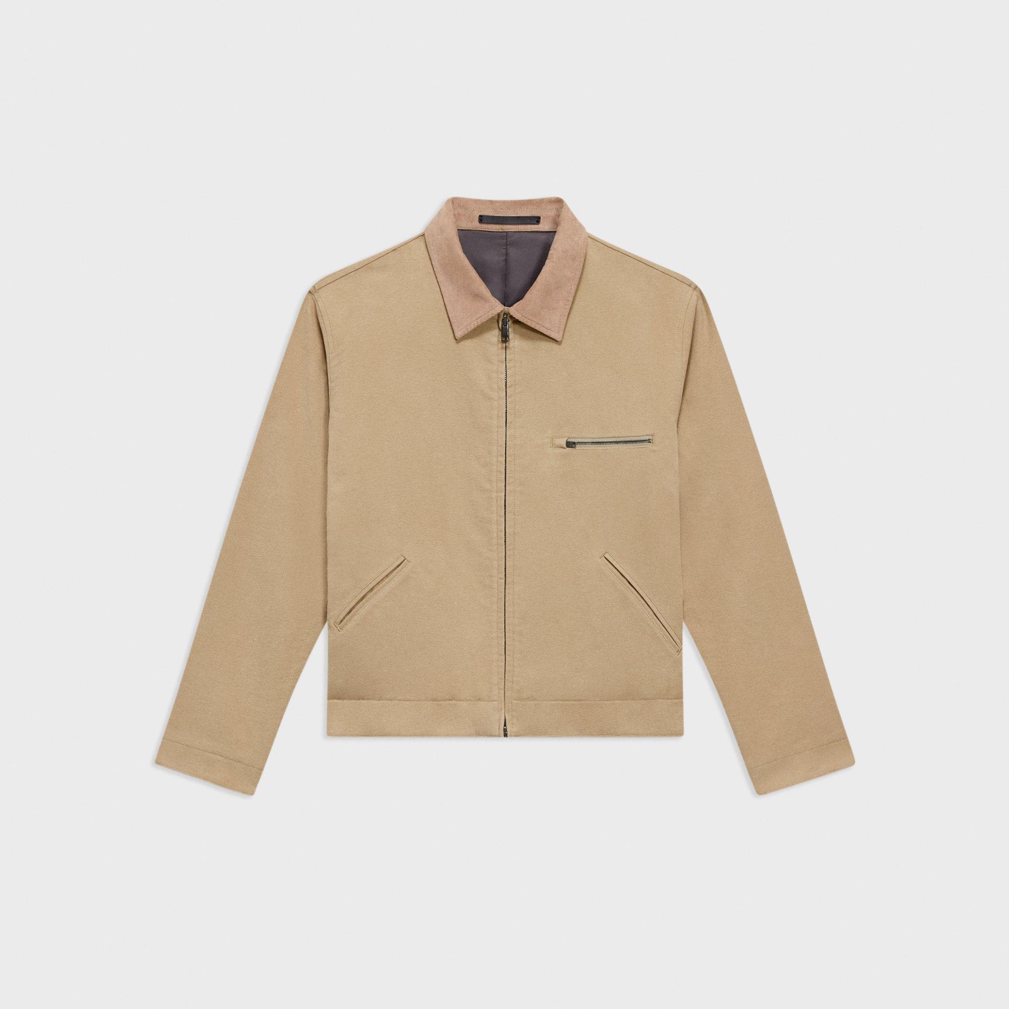 Workwear-Jacke aus Moleskin Twill