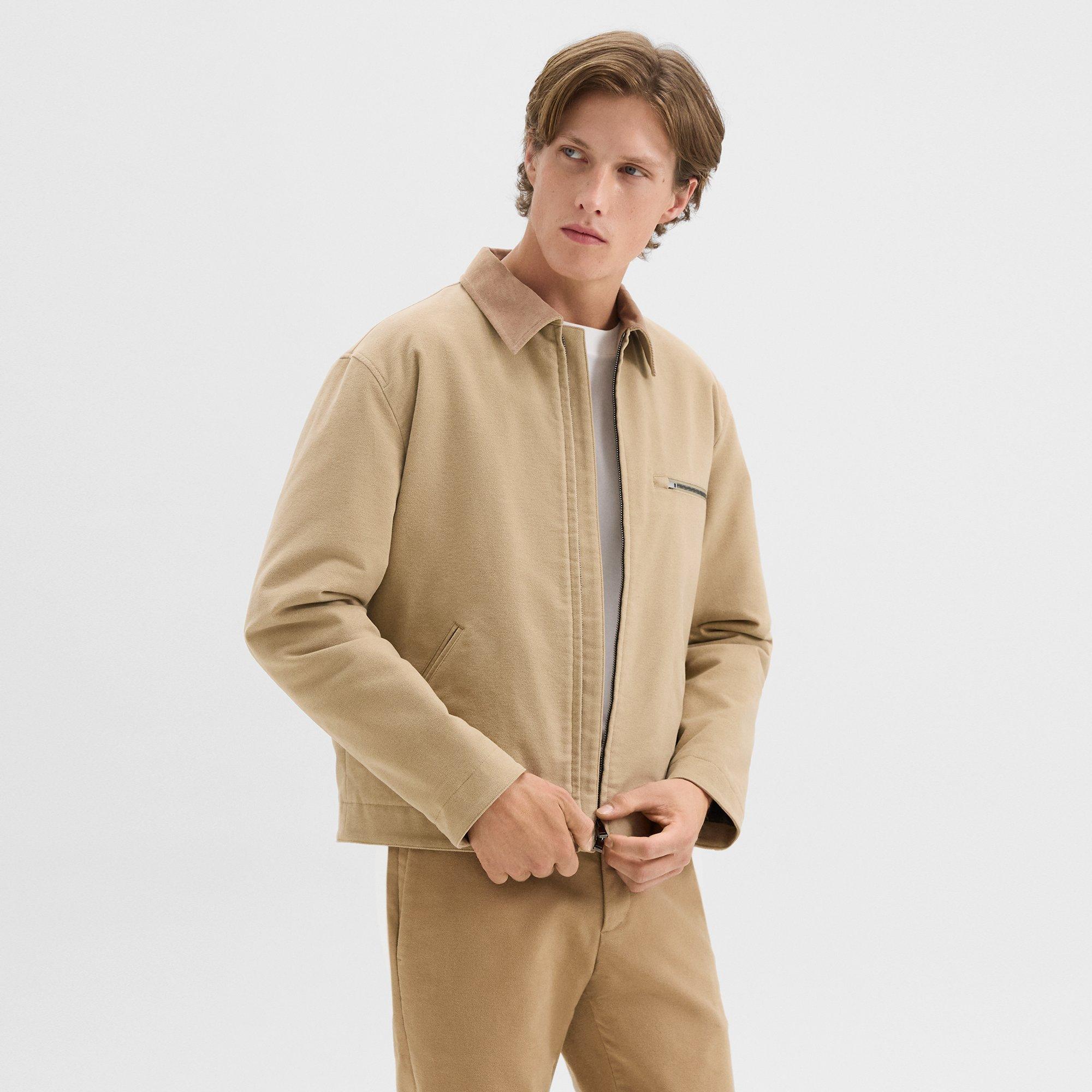 Workwear-Jacke aus Moleskin Twill