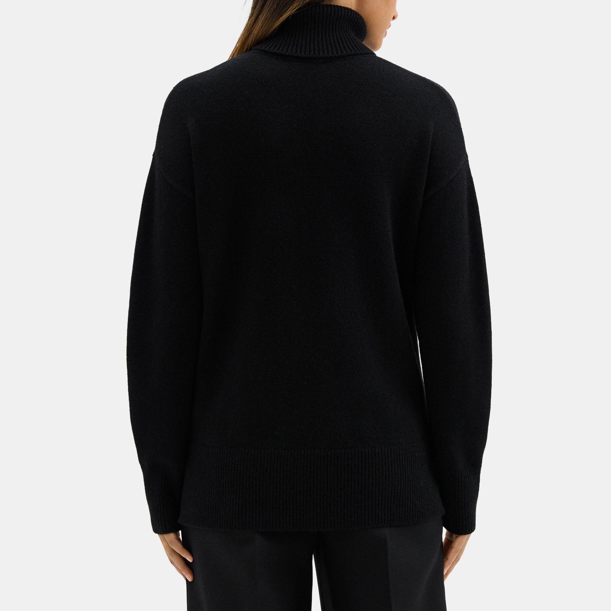 Slouchy Turtleneck Sweater in Cashmere