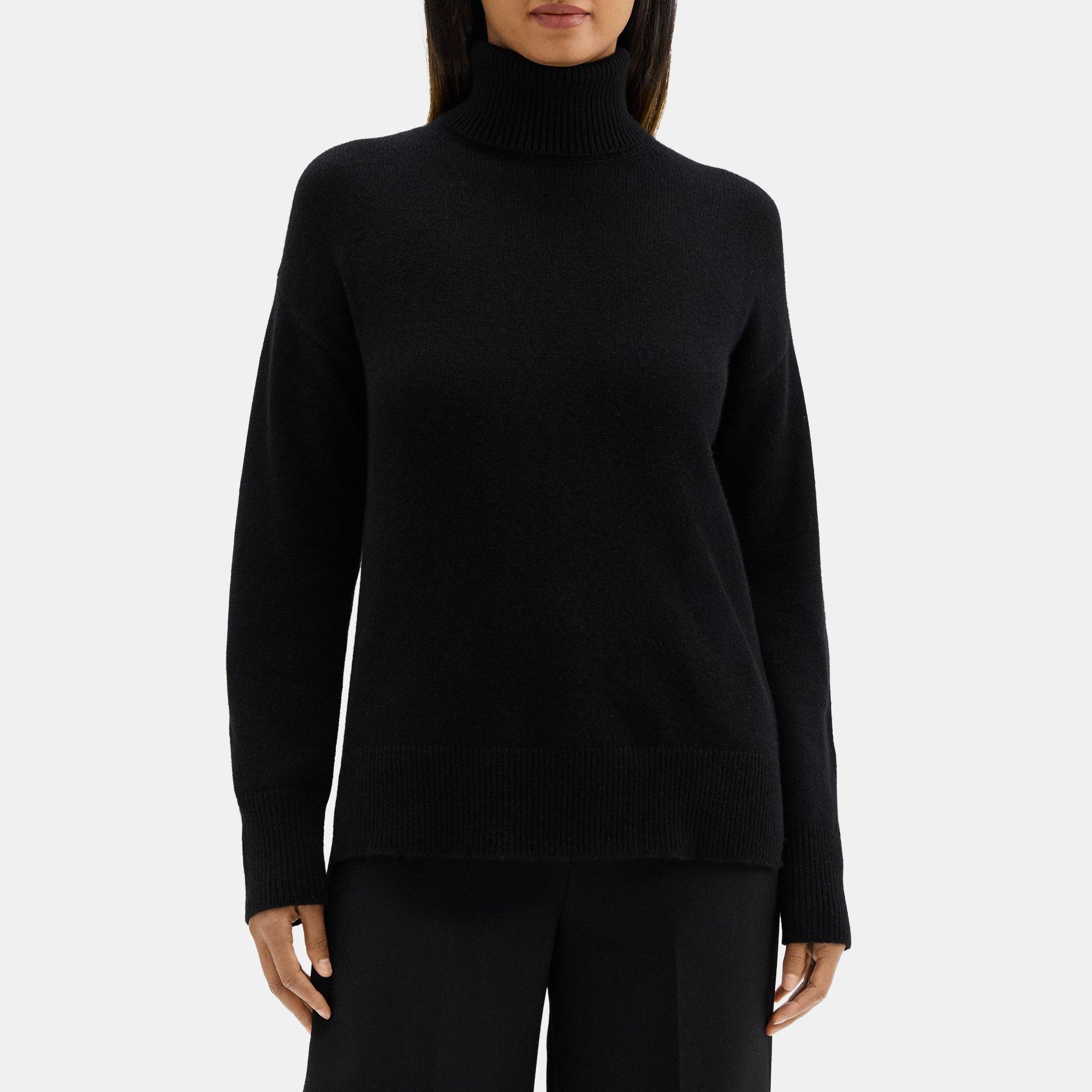Slouchy Turtleneck Sweater in Cashmere