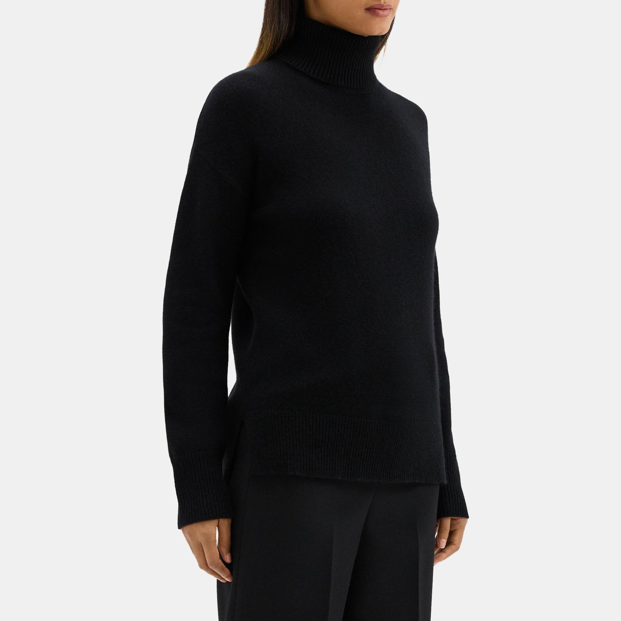 Slouchy Turtleneck Sweater in Cashmere