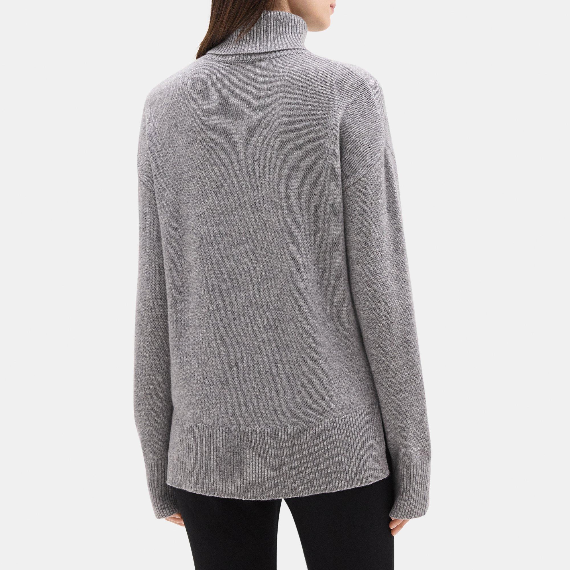 Slouchy Turtleneck Sweater in Cashmere
