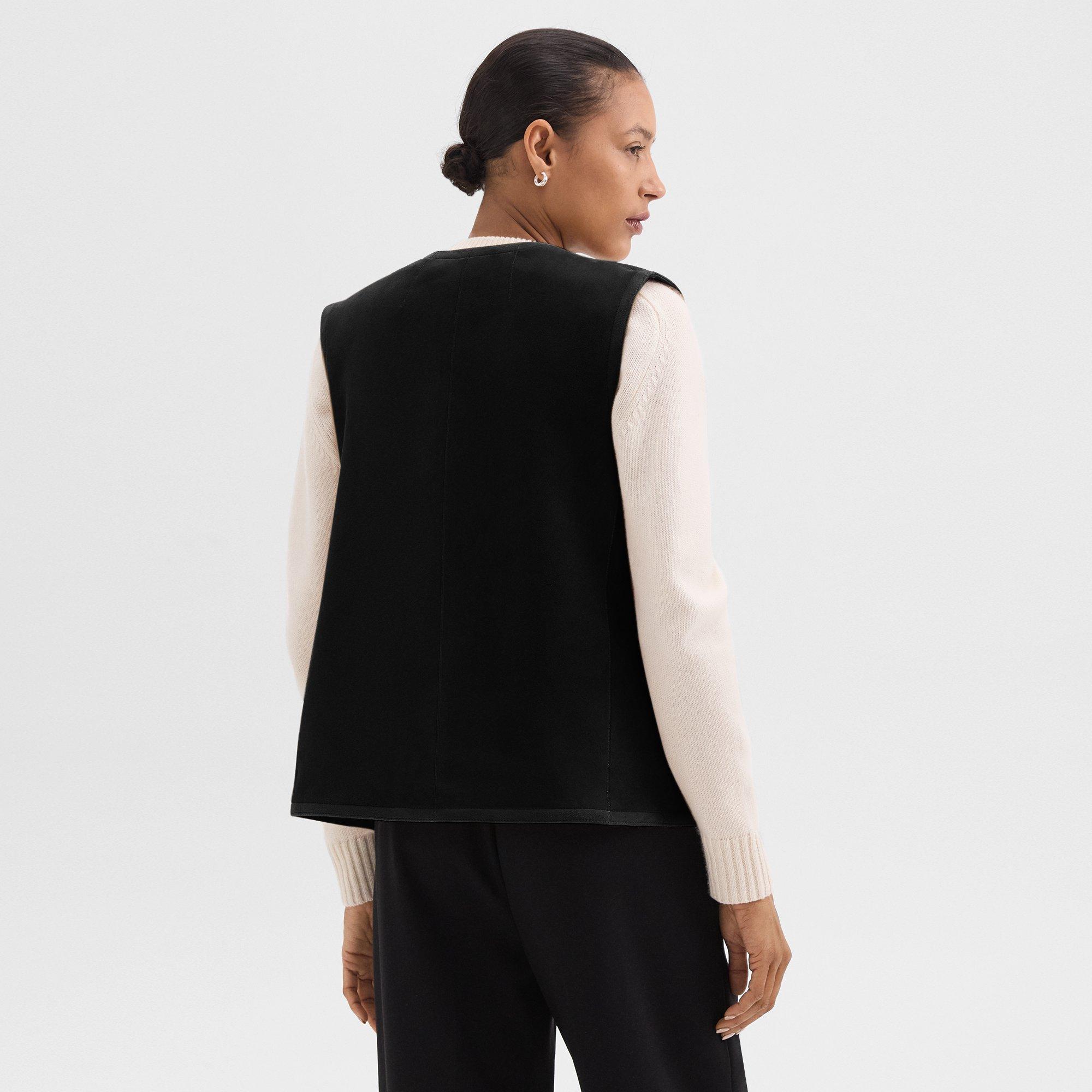 Relaxed Vest in Shearling