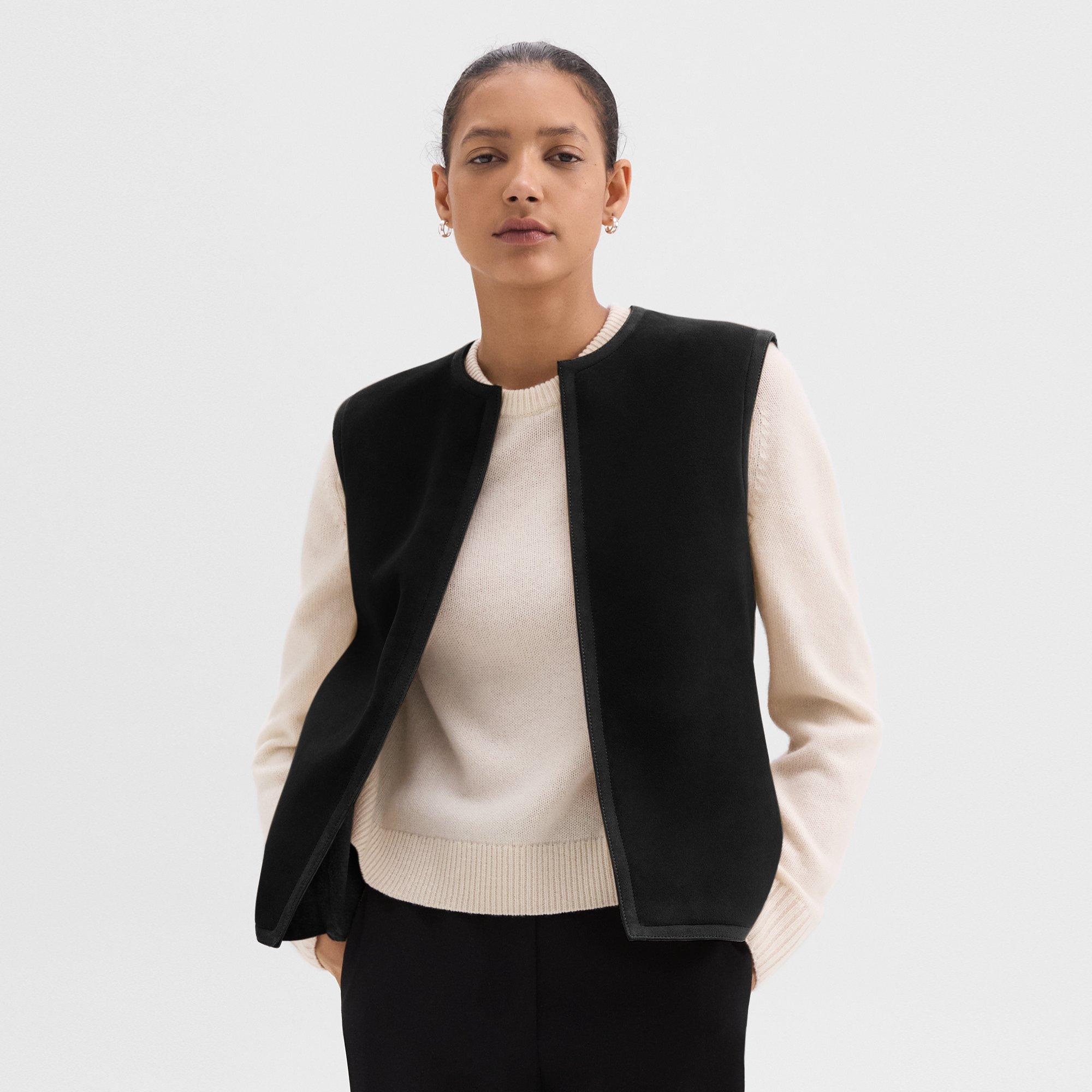 Relaxed Vest in Shearling