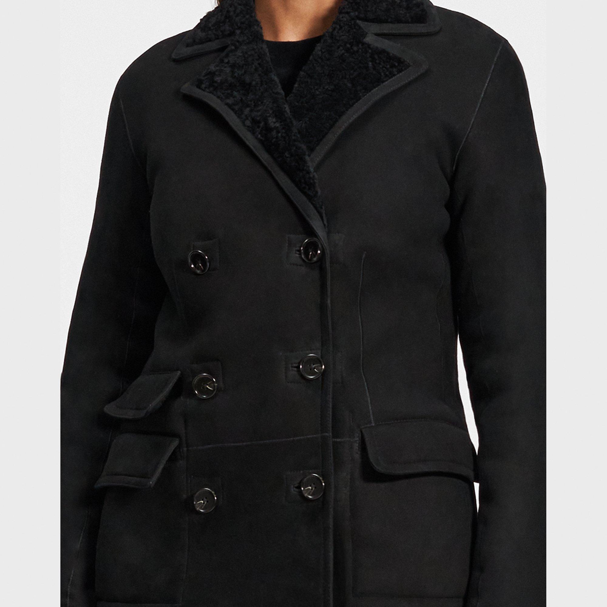 Peacoat Blazer in Shearling