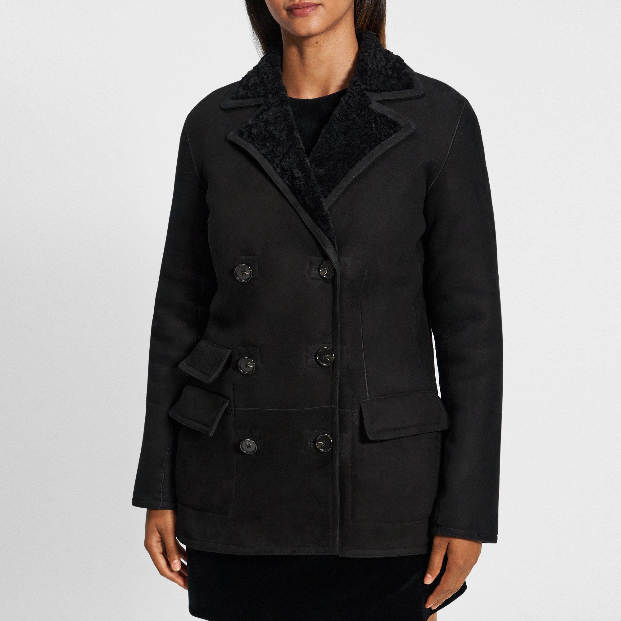 Peacoat Blazer in Shearling