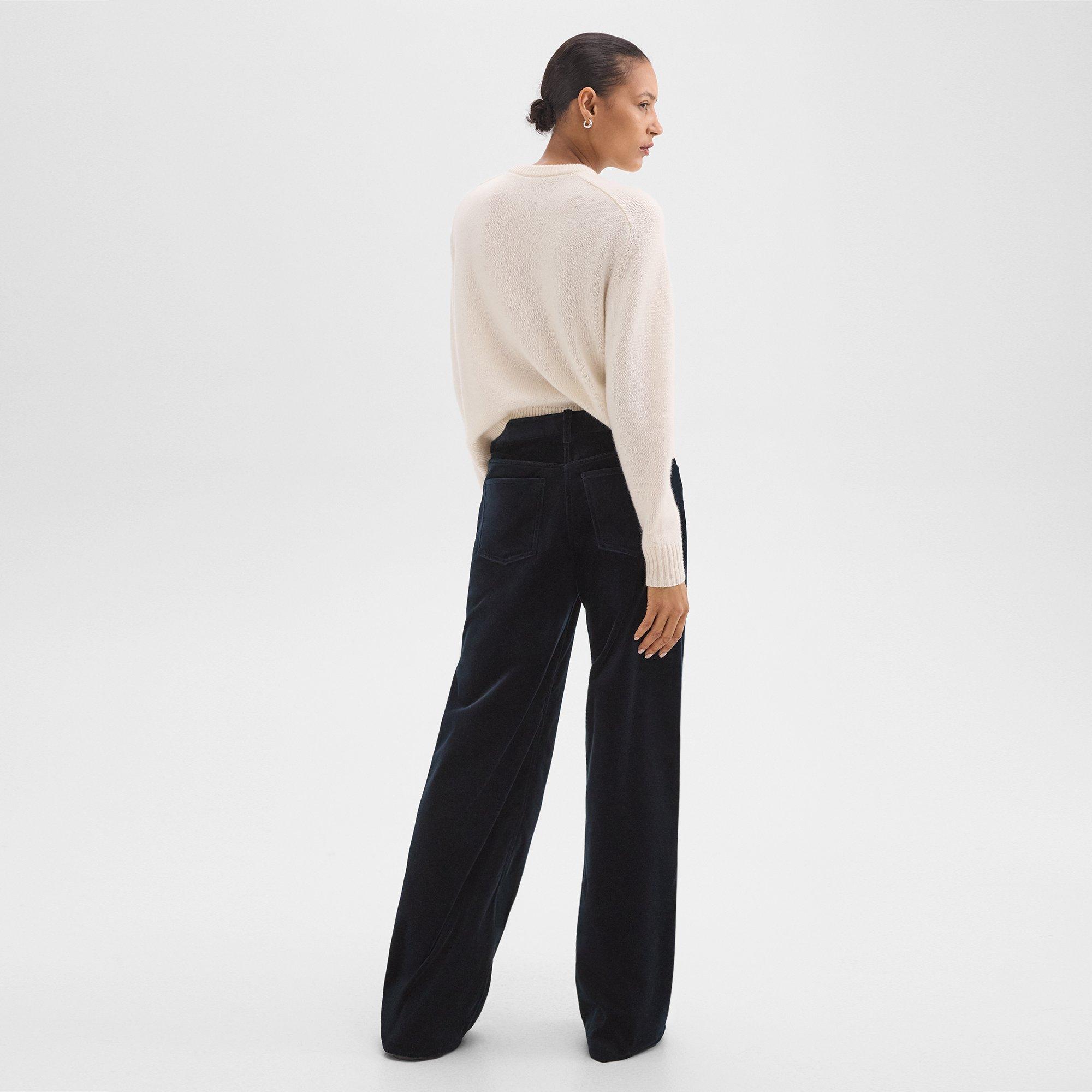 Straight-Leg 5-Pocket Pant in Velvet