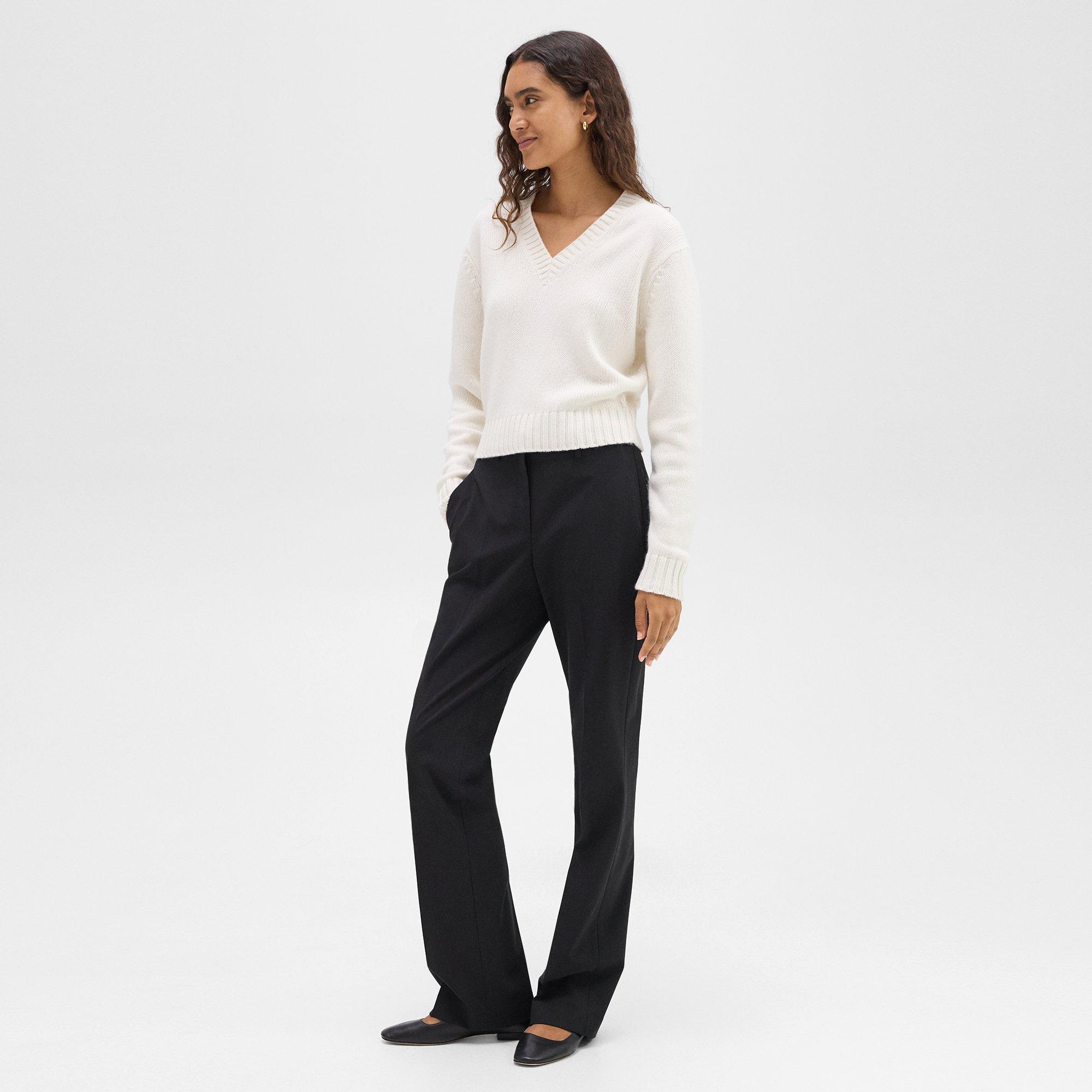 V-Neck Sweater in Cashmere