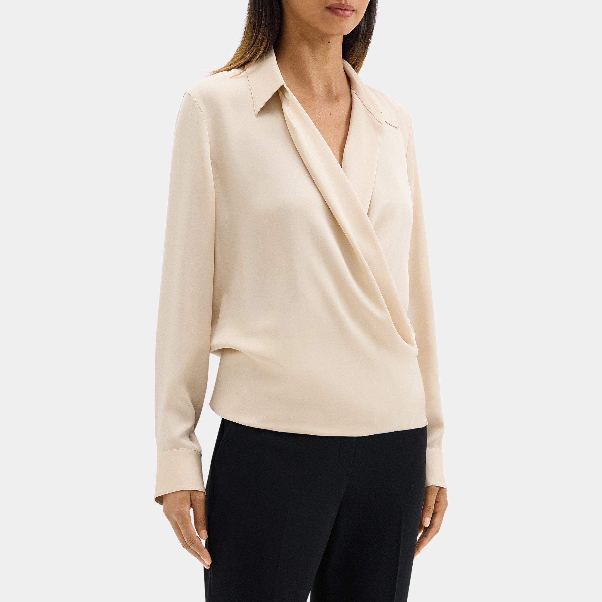 Wrap Blouse in Silk