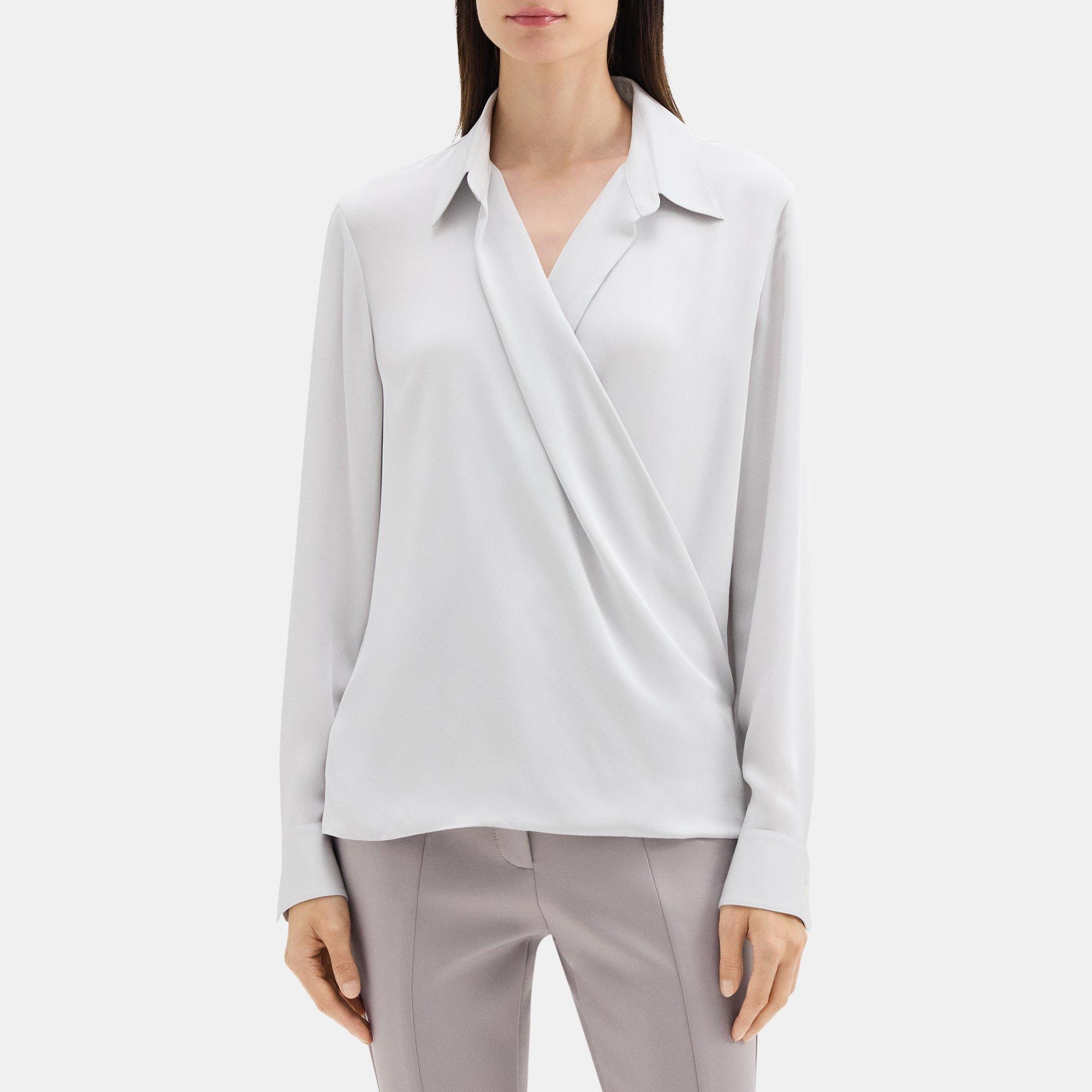 Wrap Blouse in Silk