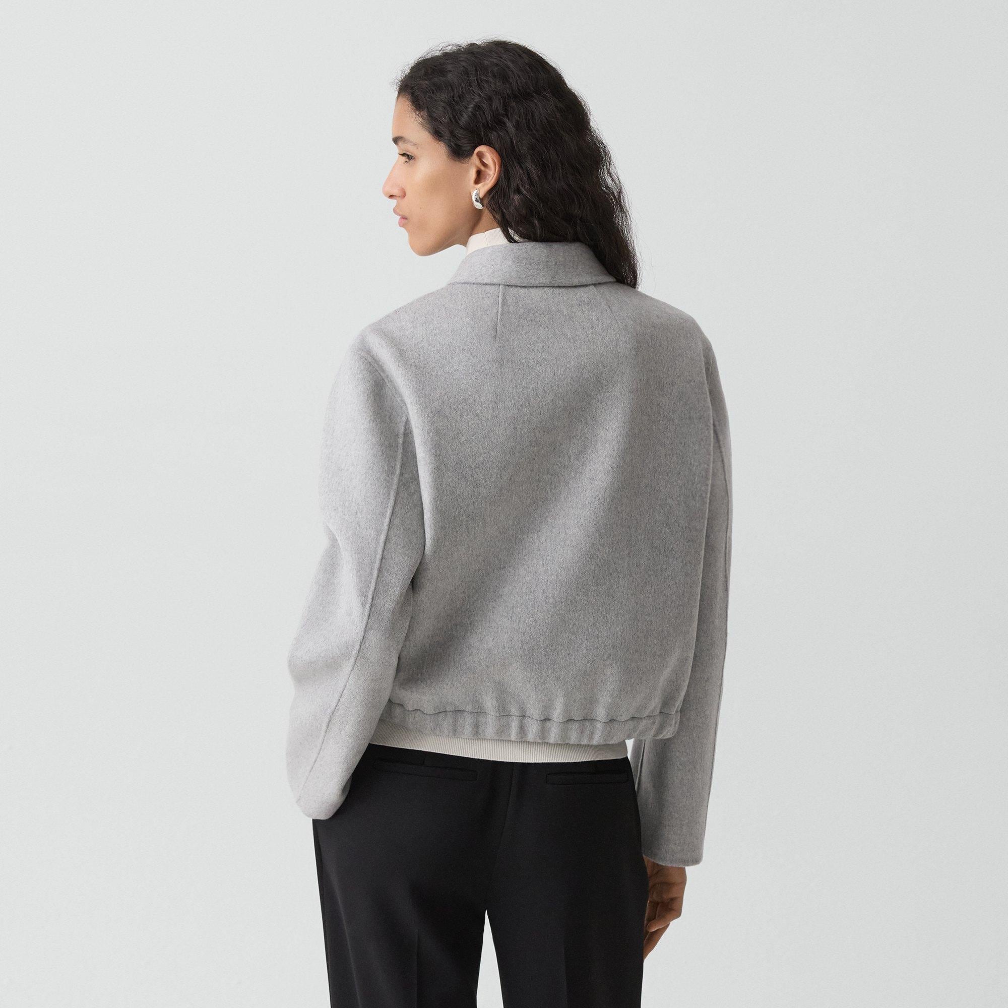 Blouson Jacket in Double-Face Wool-Cashmere