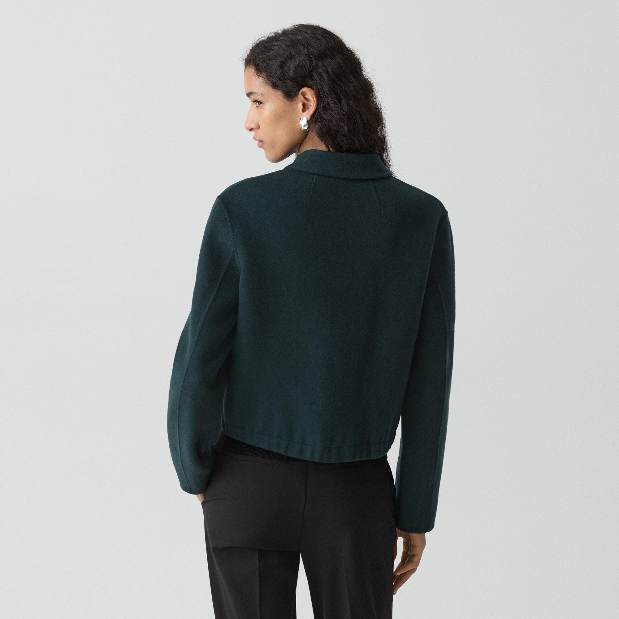 Blouson Jacket in Double-Face Wool-Cashmere
