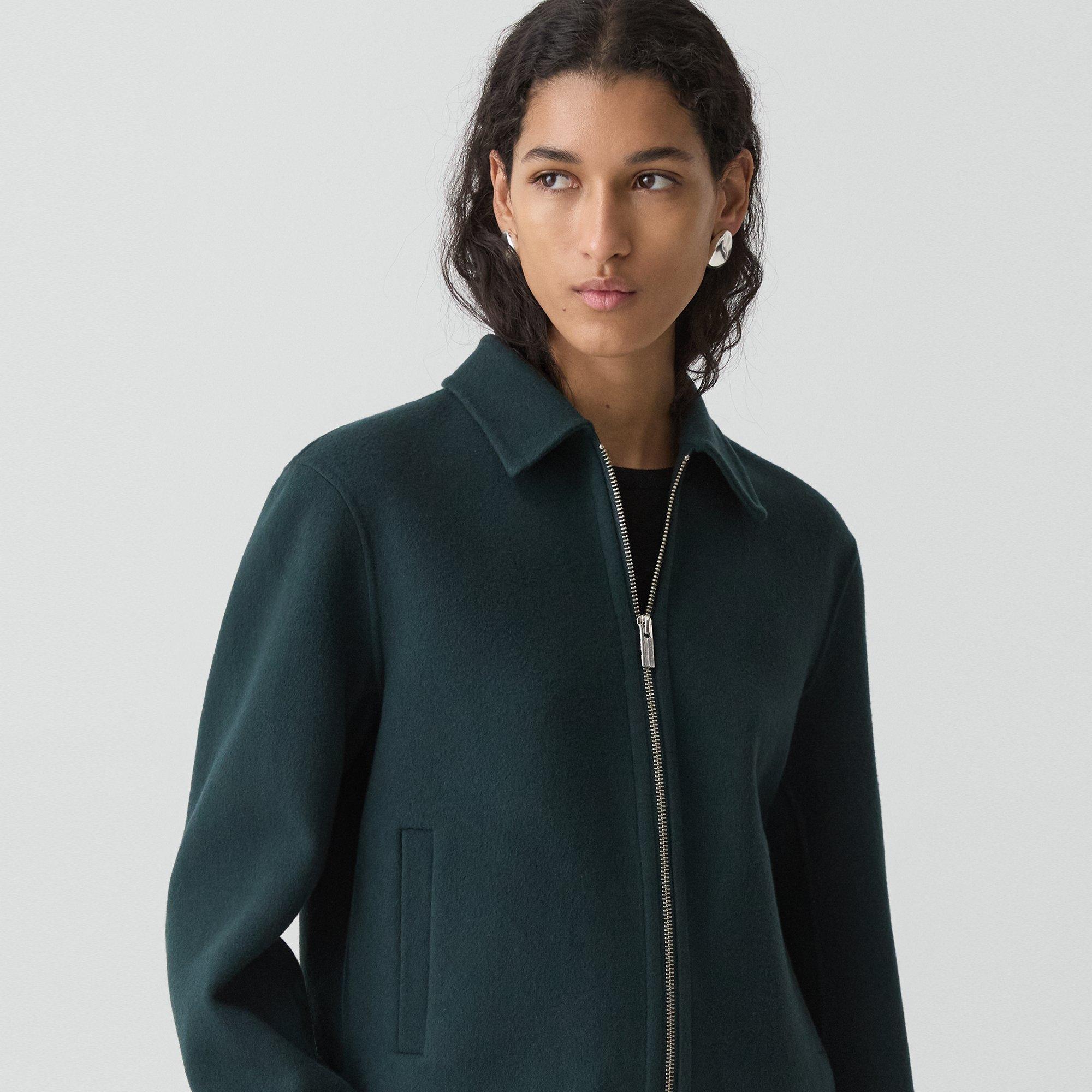 Blouson Jacket in Double-Face Wool-Cashmere