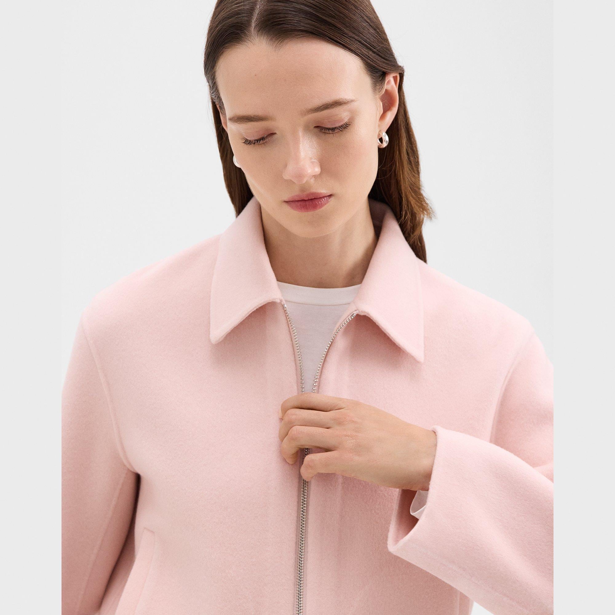 Blouson Jacket in Double-Face Wool-Cashmere