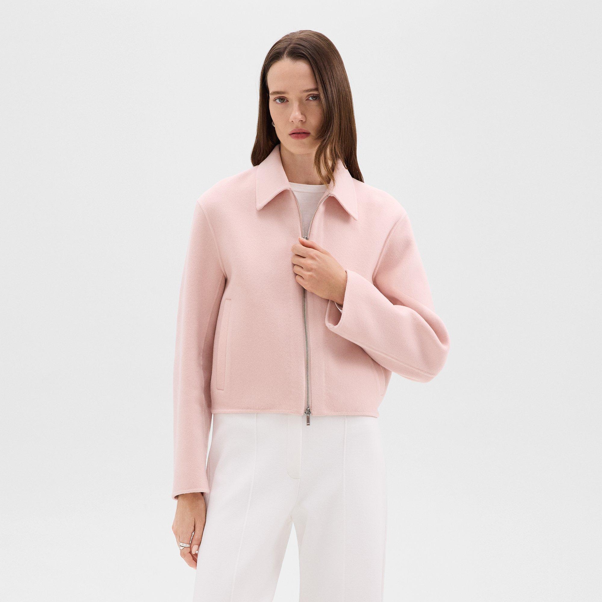 Blouson Jacket in Double-Face Wool-Cashmere