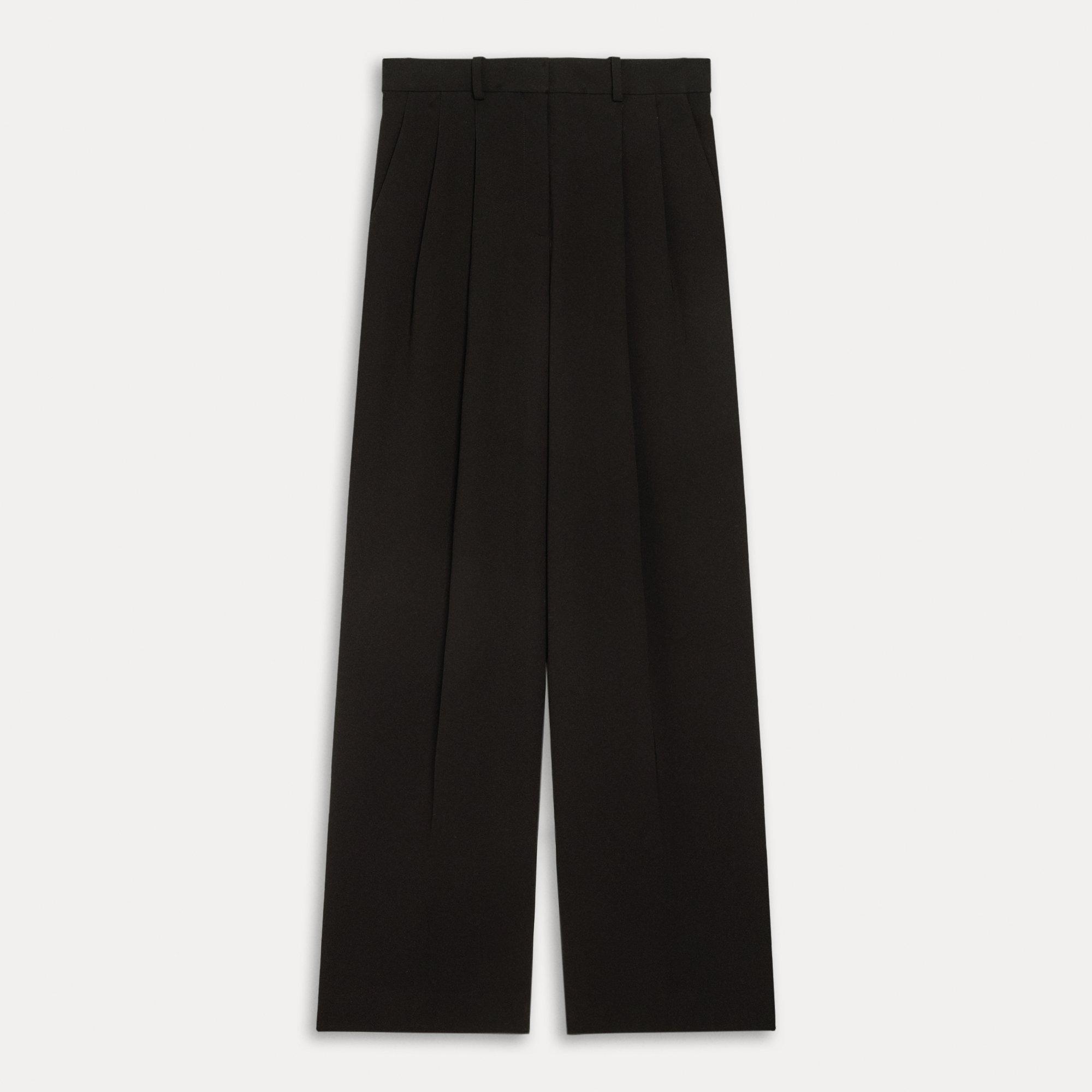 Double Pleat Trousers in Admiral Crepe