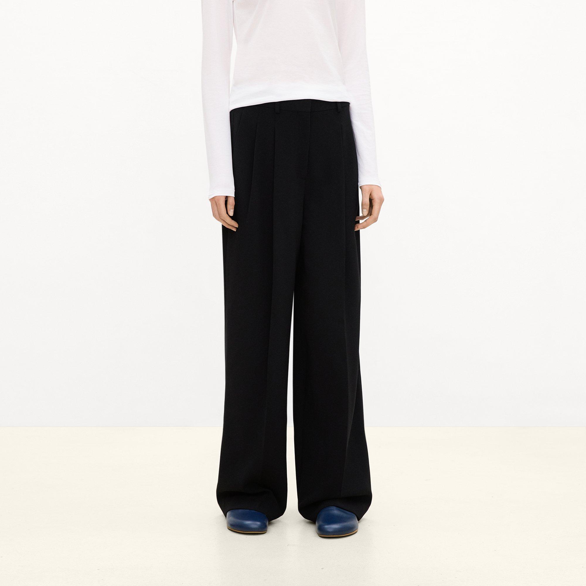 Double Pleat Trousers in Admiral Crepe