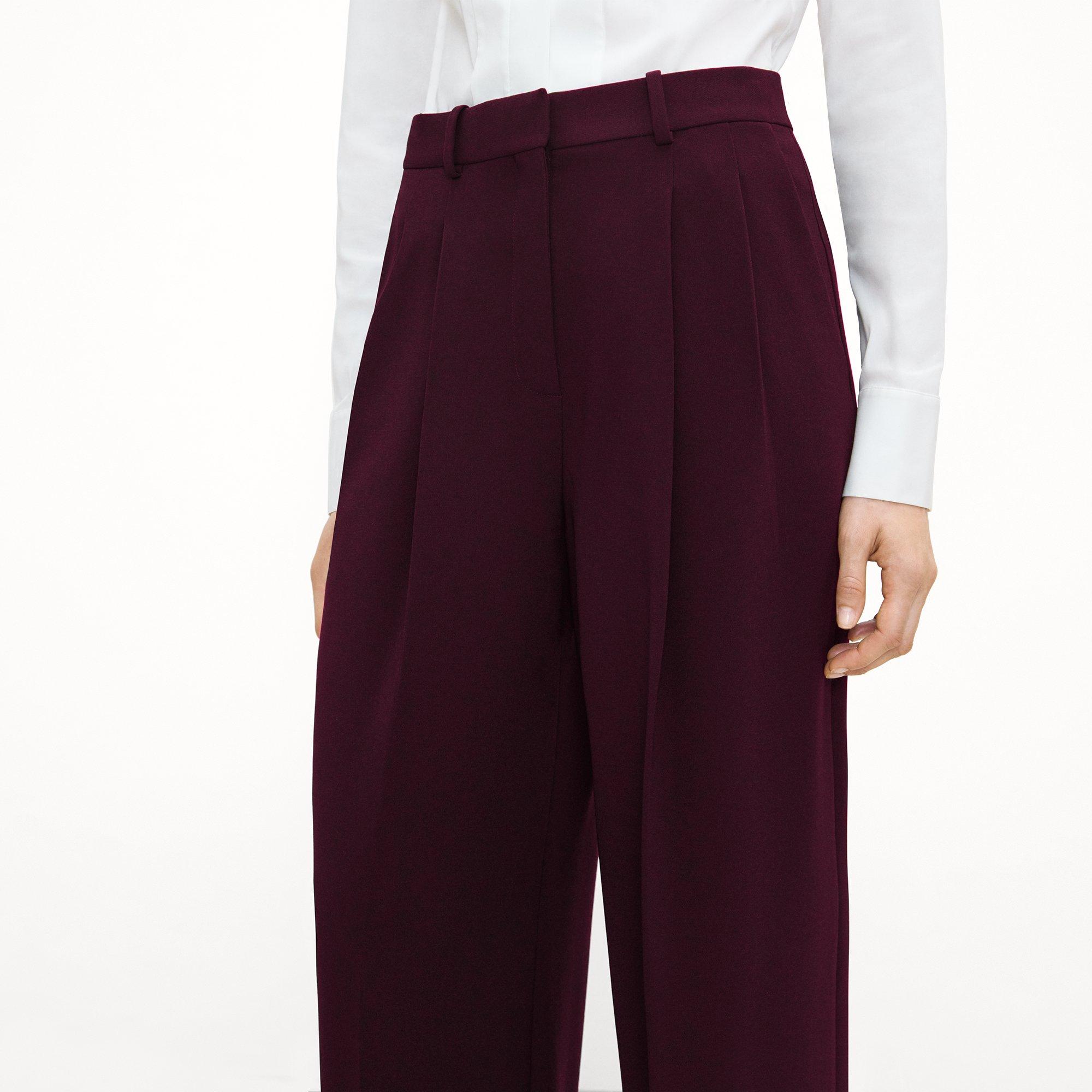 Double Pleat Trousers in Admiral Crepe