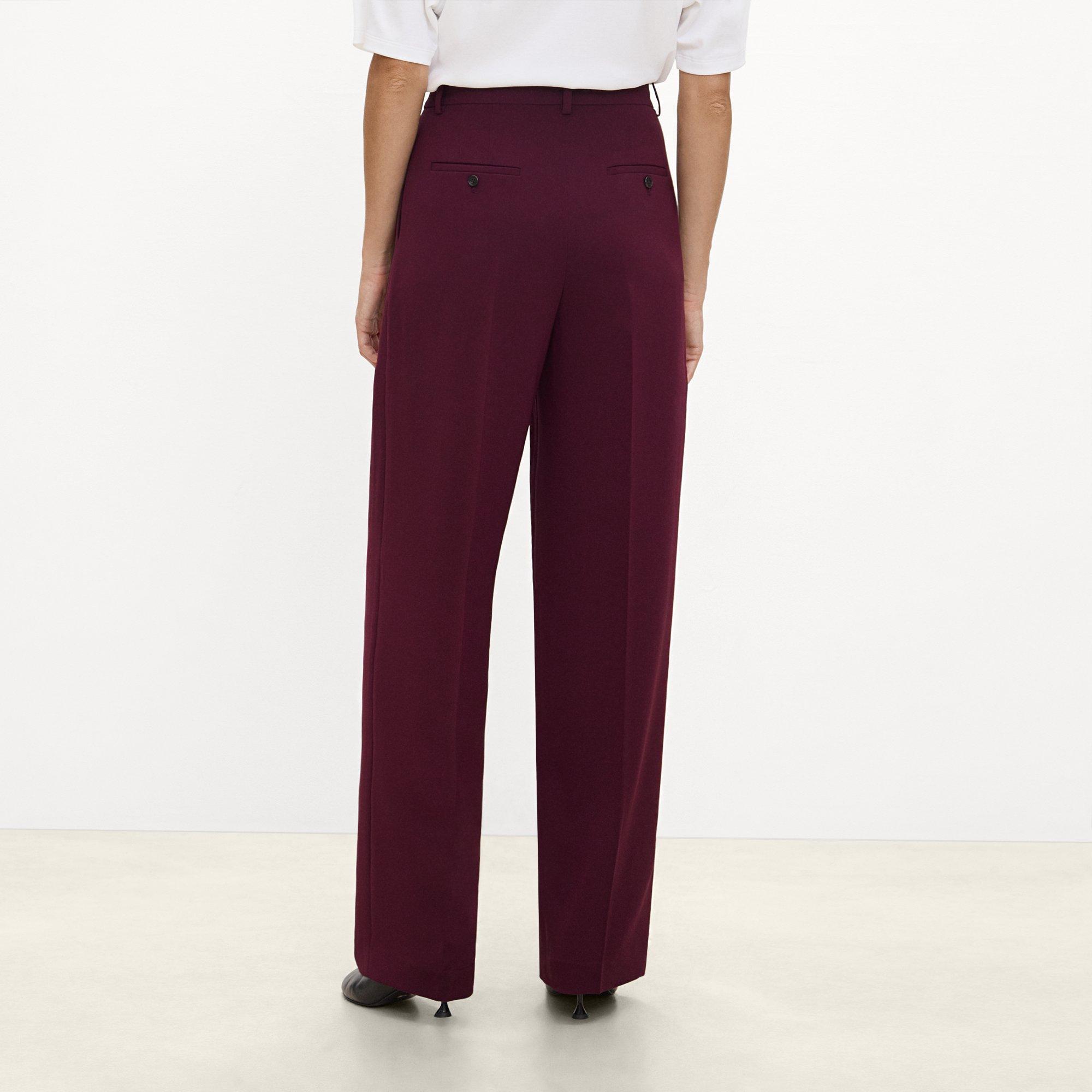 Double Pleat Pant in Admiral Crepe