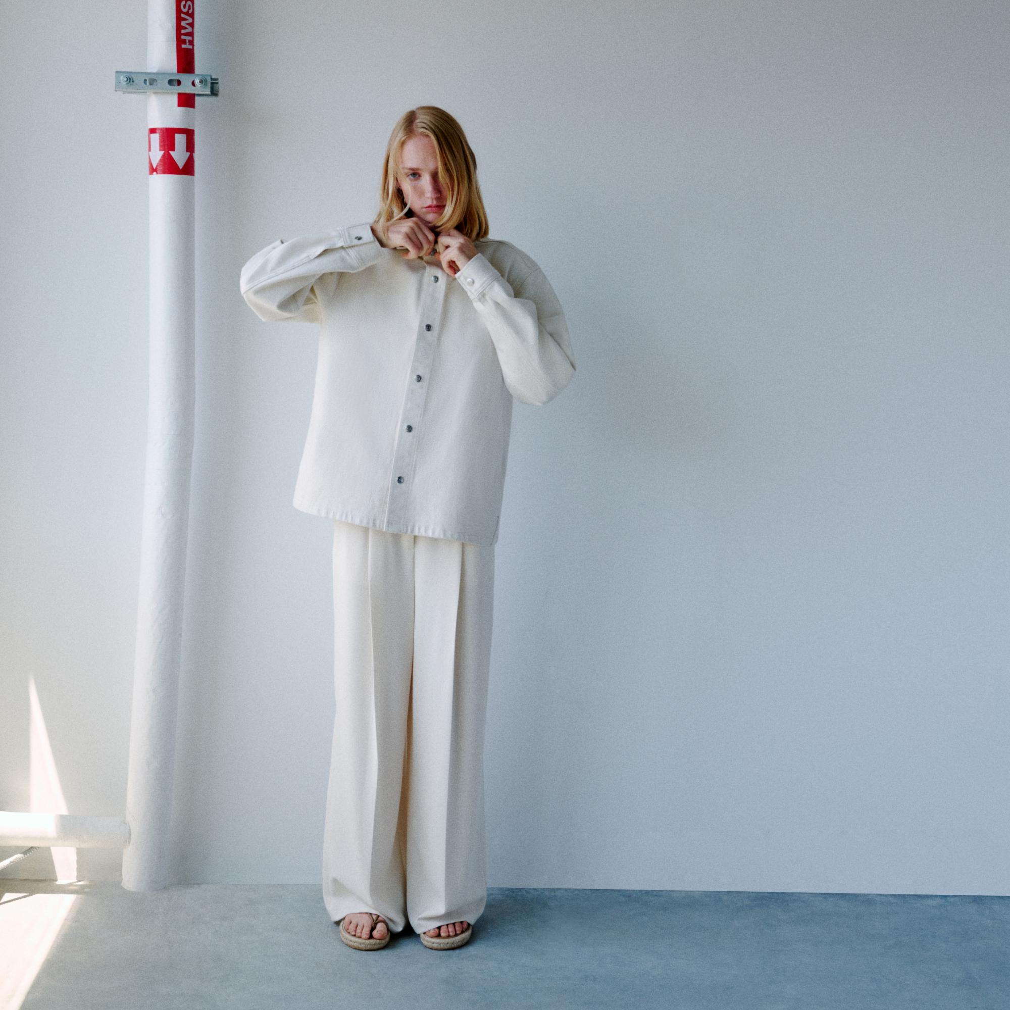 Double Pleat Pant in Admiral Crepe