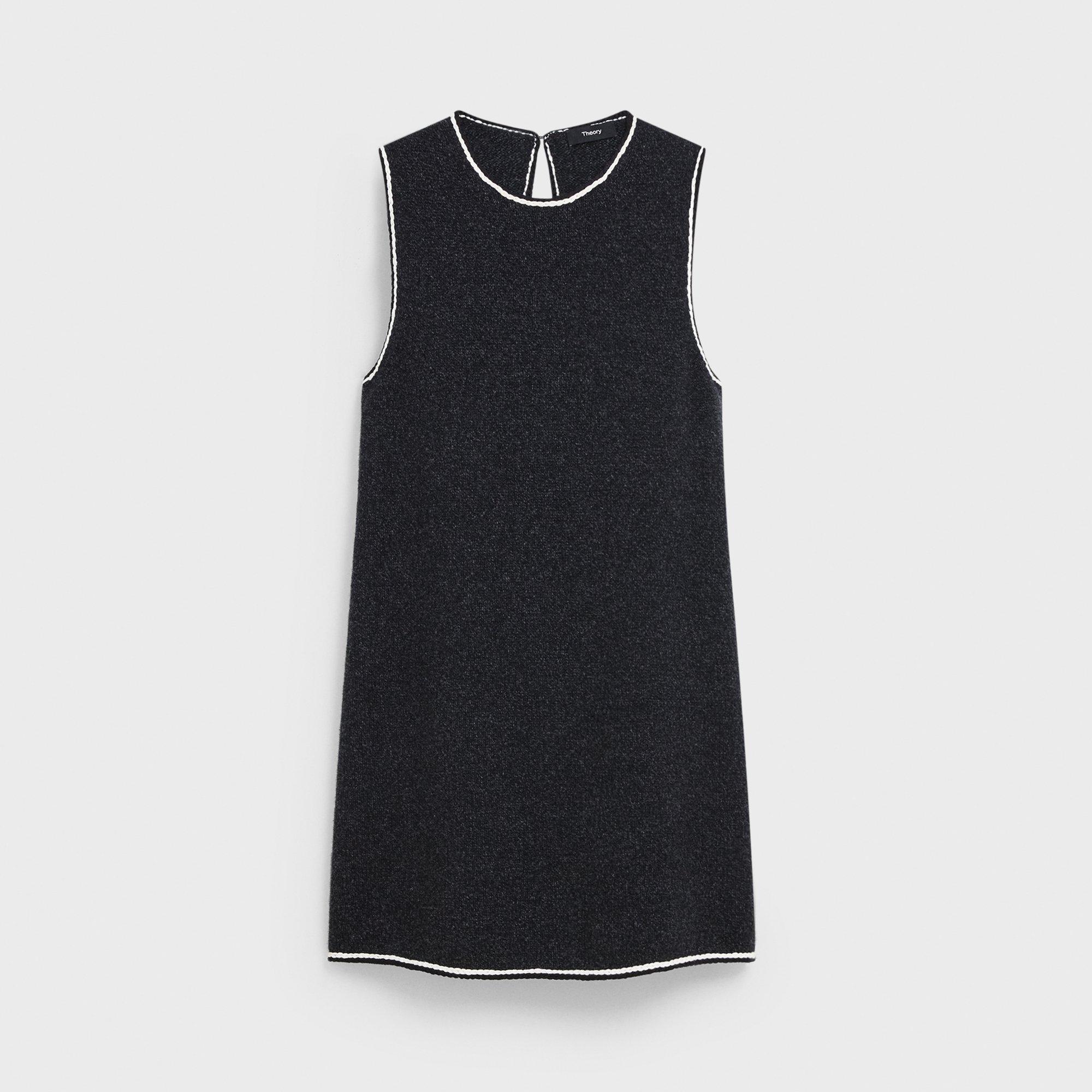 Sheath Dress in Felted Wool-Cashmere