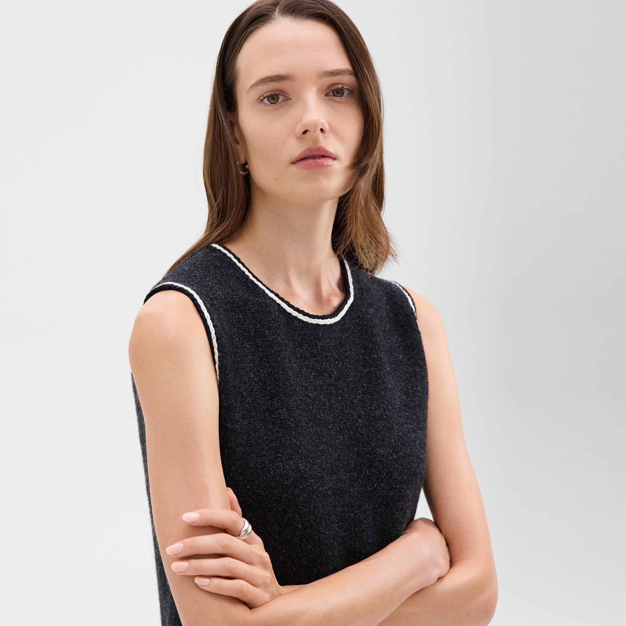 Sheath Dress in Felted Wool-Cashmere