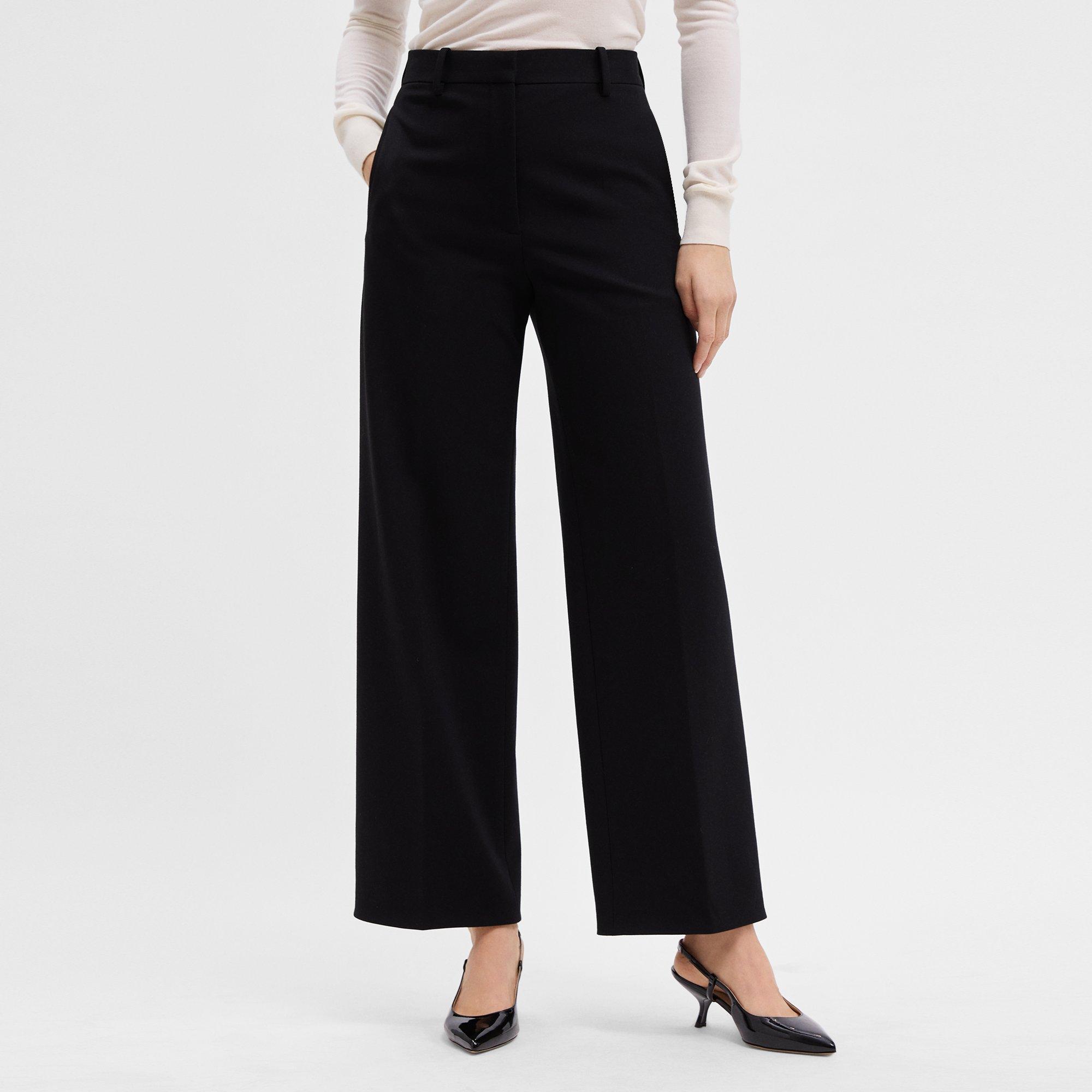 Classic Straight-Leg Pant in Stretch Viscose