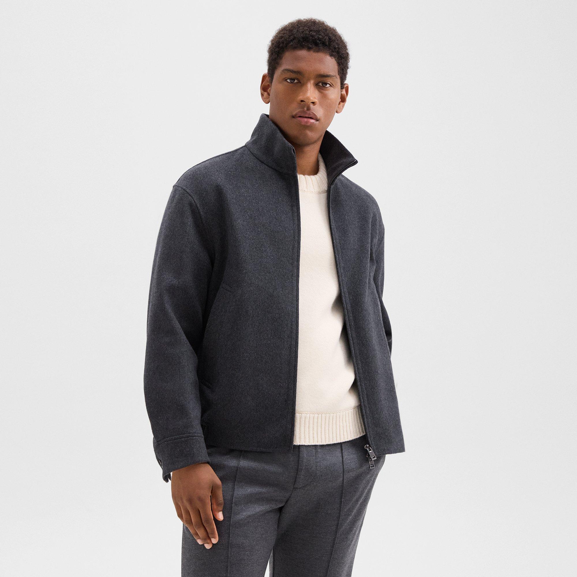 Straight Jacket in Double-Face Wool-Cashmere