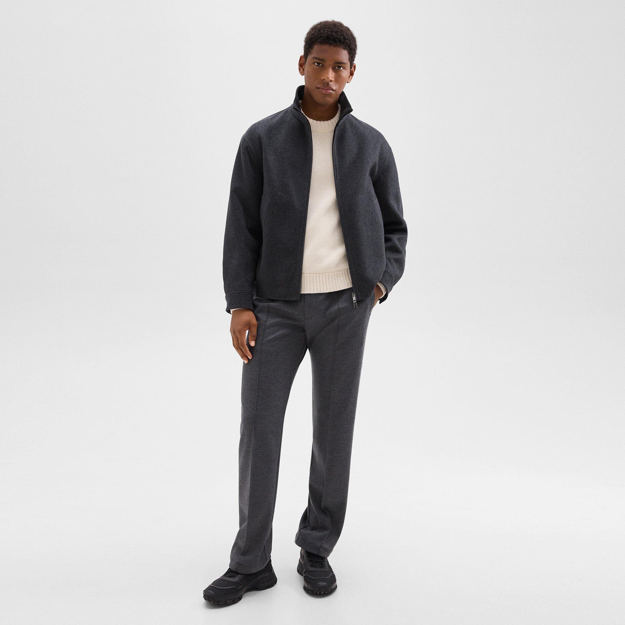 Straight Jacket in Double-Face Wool-Cashmere