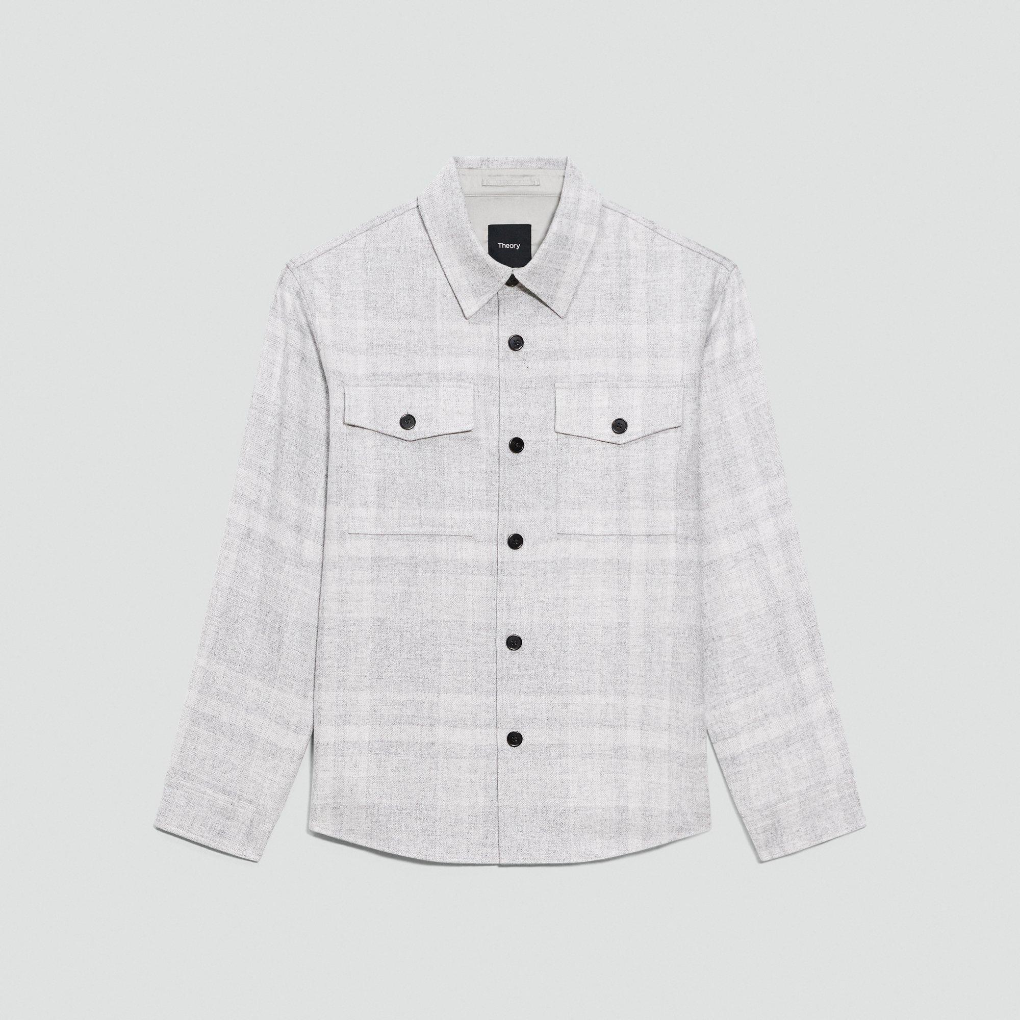 Overshirt in Shaded Plaid