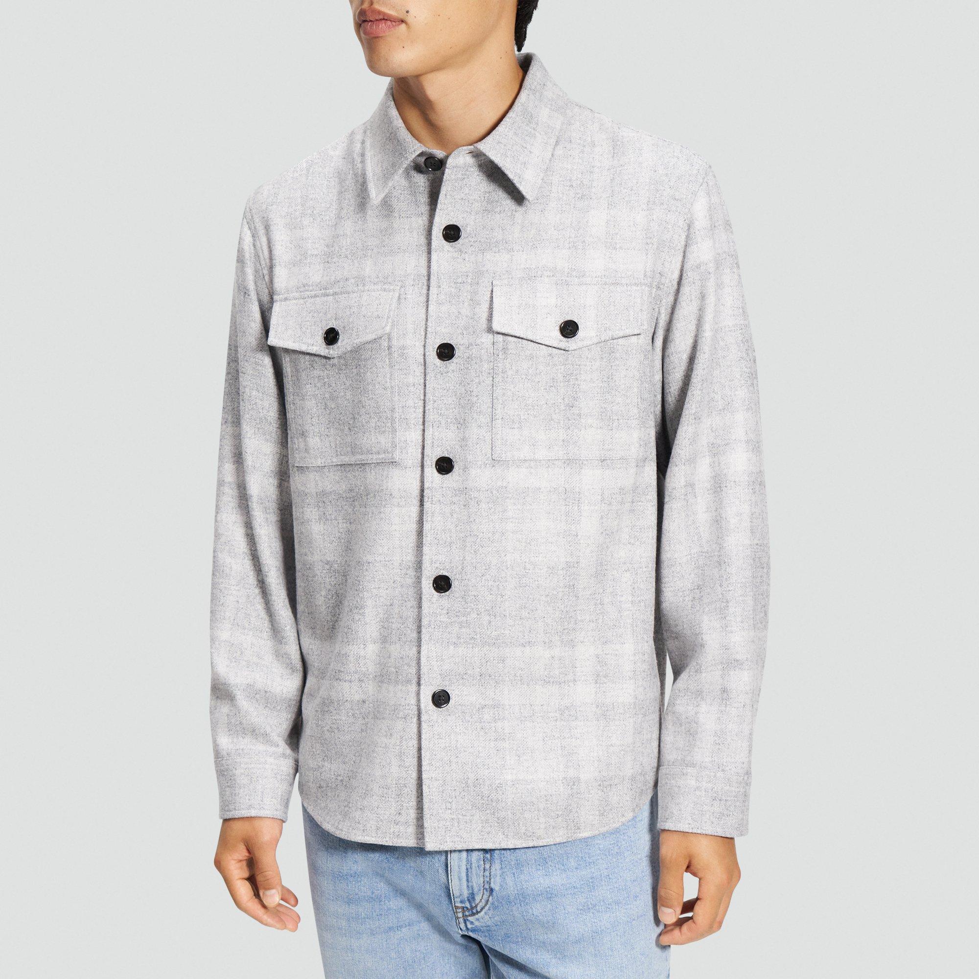 Overshirt in Shaded Plaid