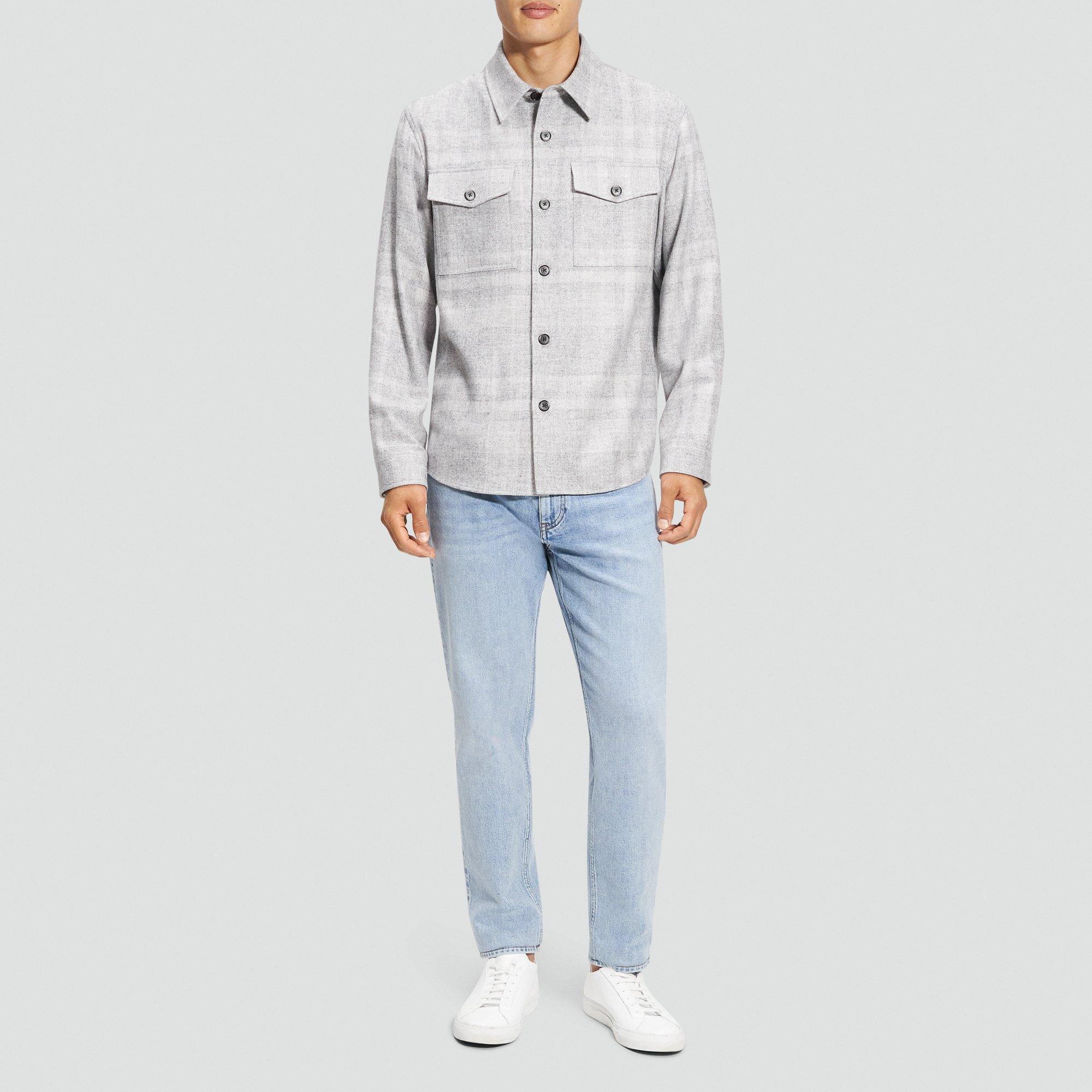 Overshirt in Shaded Plaid