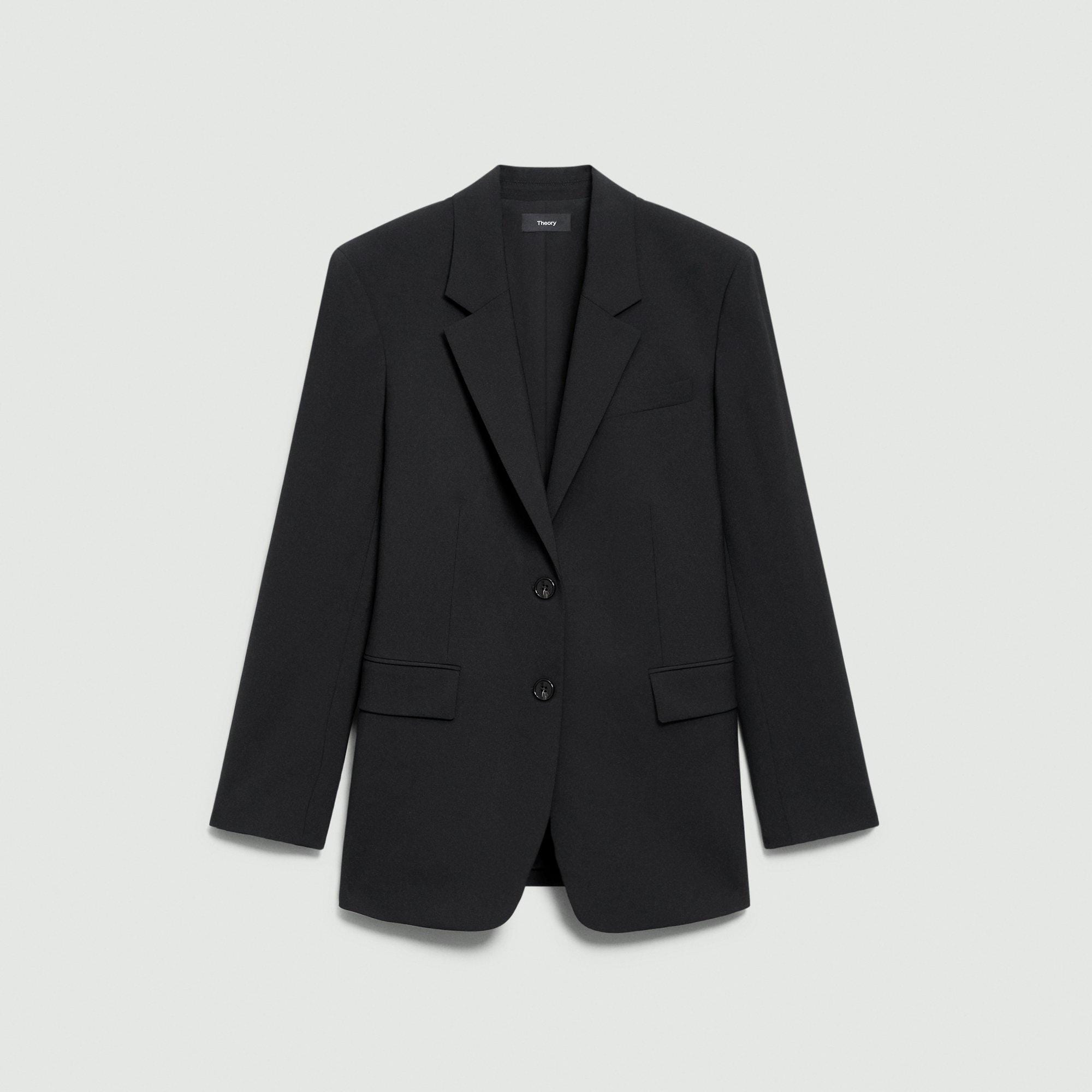 Relaxed Blazer in Stretch Wool